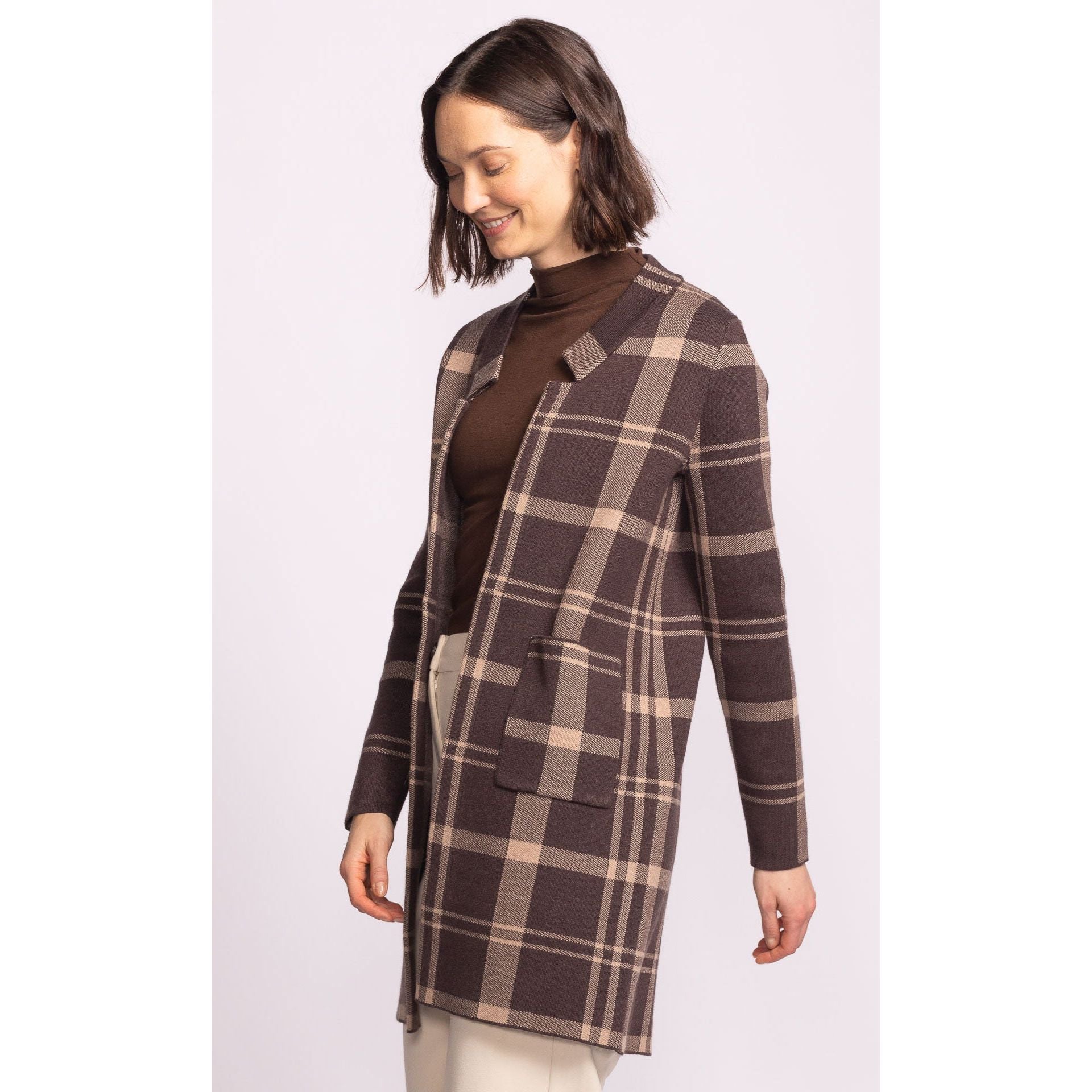 Pink Martini - Harmoni Cardi in Brown