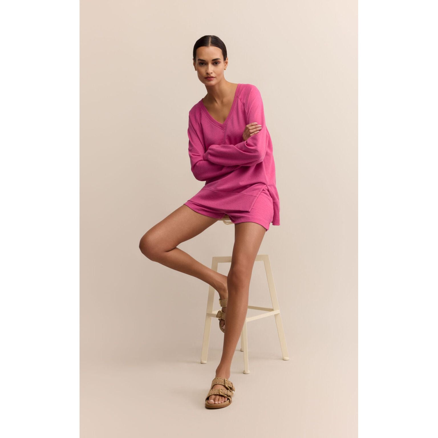 Z Supply - Modern Weekender V-Neck in Island Pink