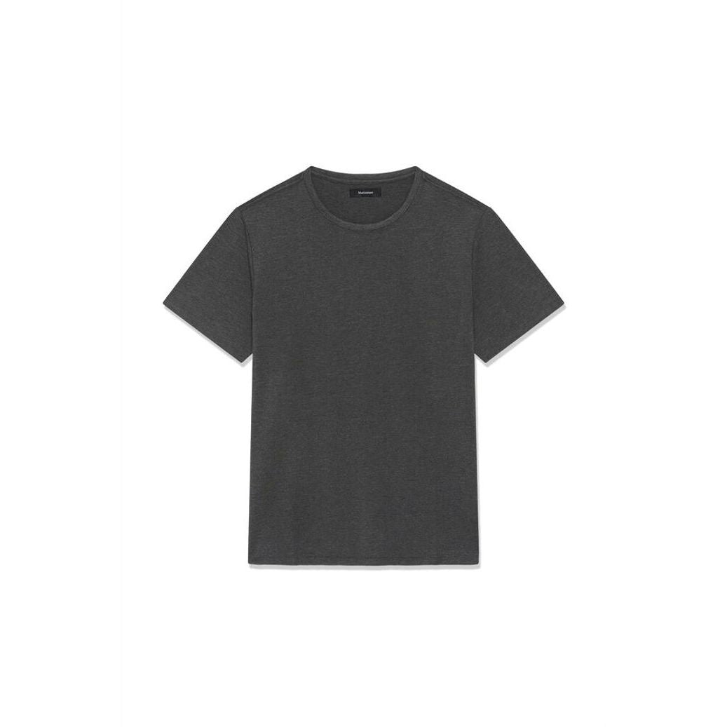 Matinique - Jermalink Cotton Stretch Tee in Dark Grey Melange