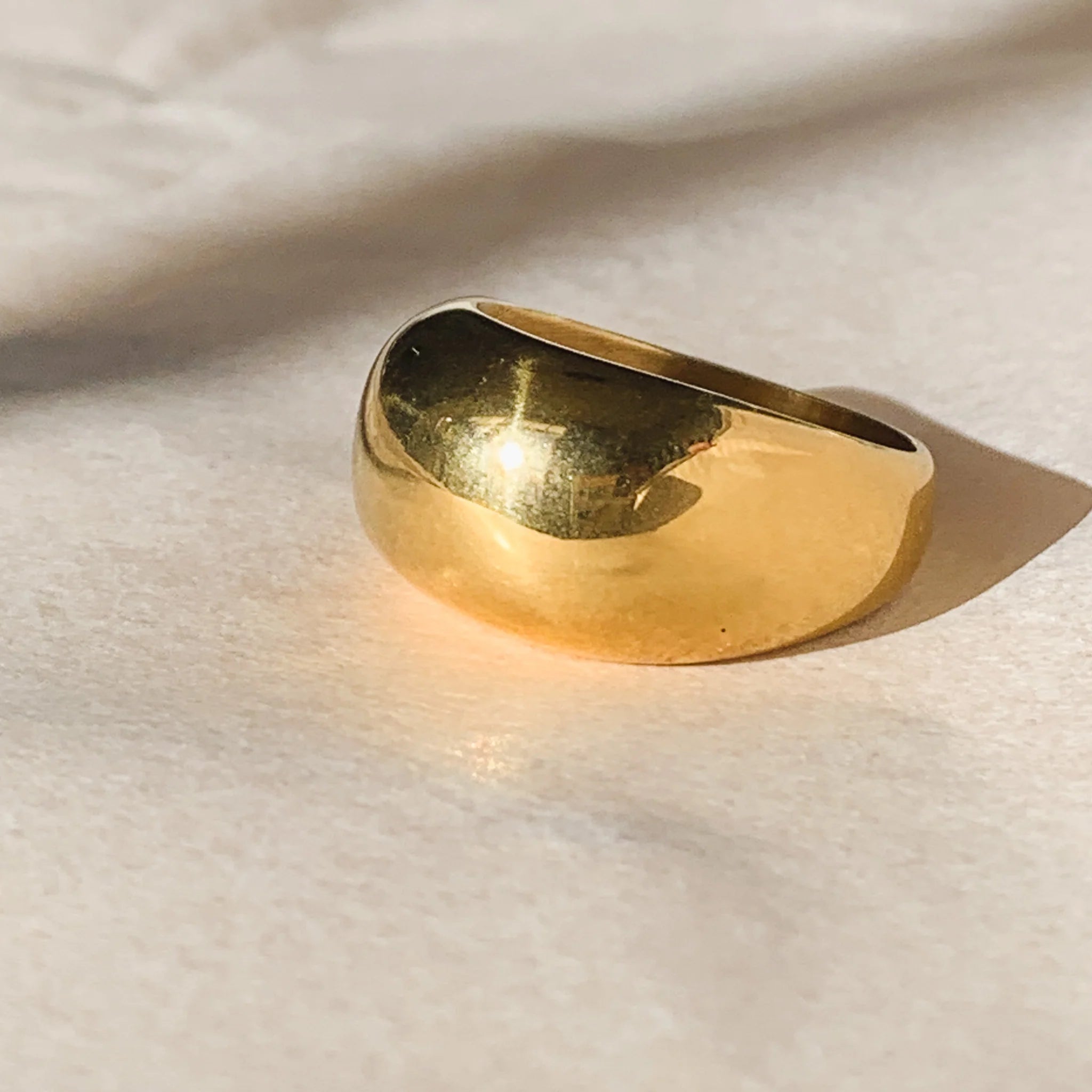 Lua & Sol - Blair Gold Dome Ring