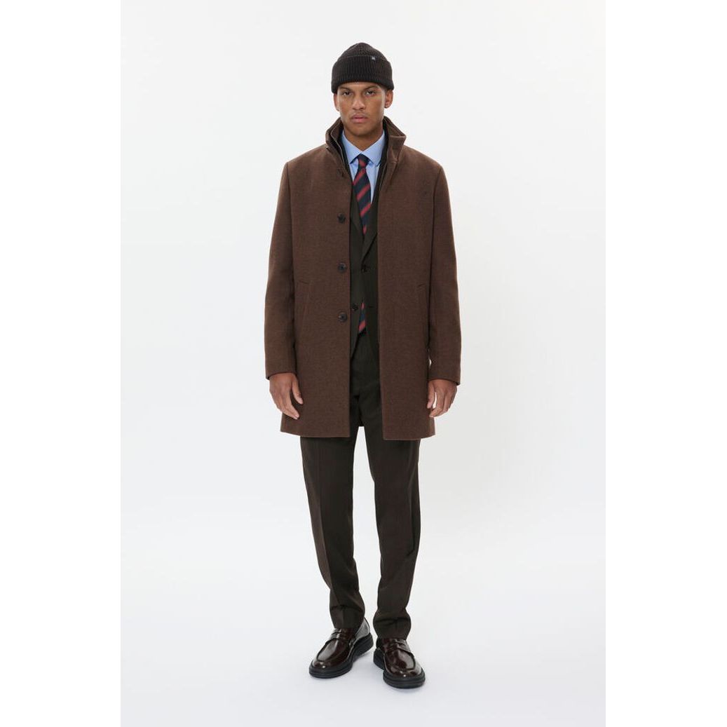 Matinique - Harvey Wool Coat in Nuthatch