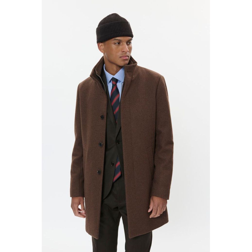 Matinique - Harvey Wool Coat in Nuthatch