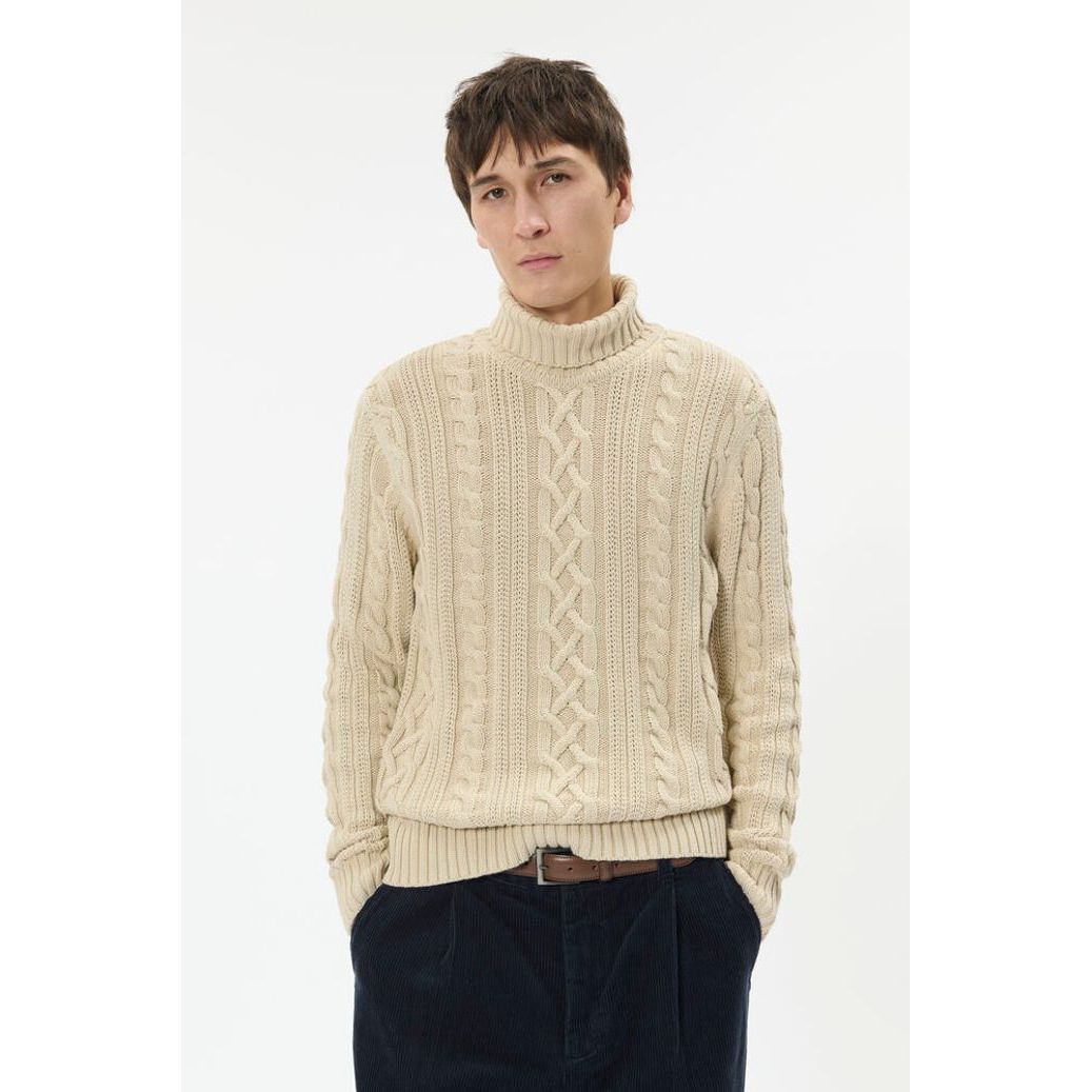 Matinique - Maroll Cable Sweater in Fog