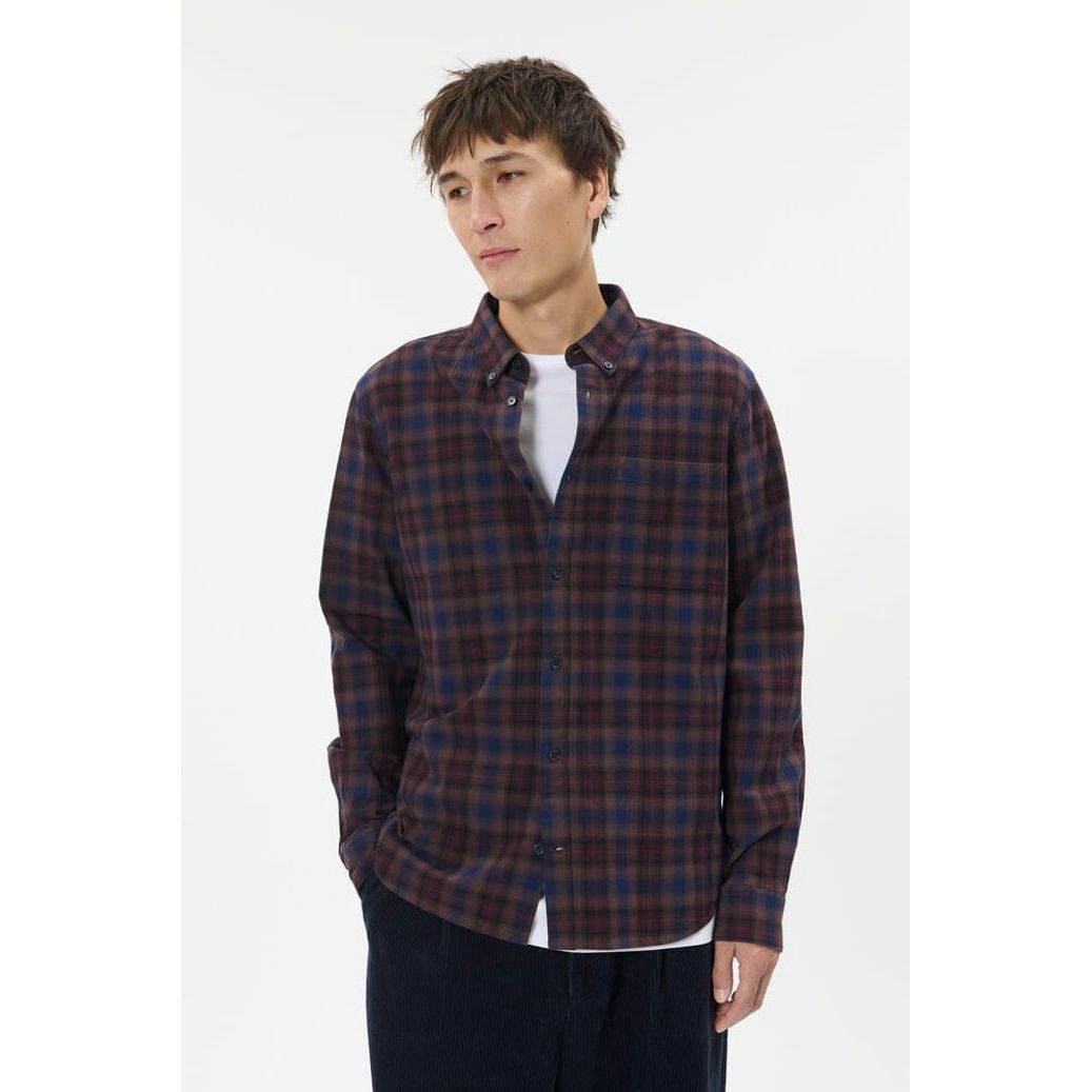 Matinique - Matorstol Shirt in Claret Plaid