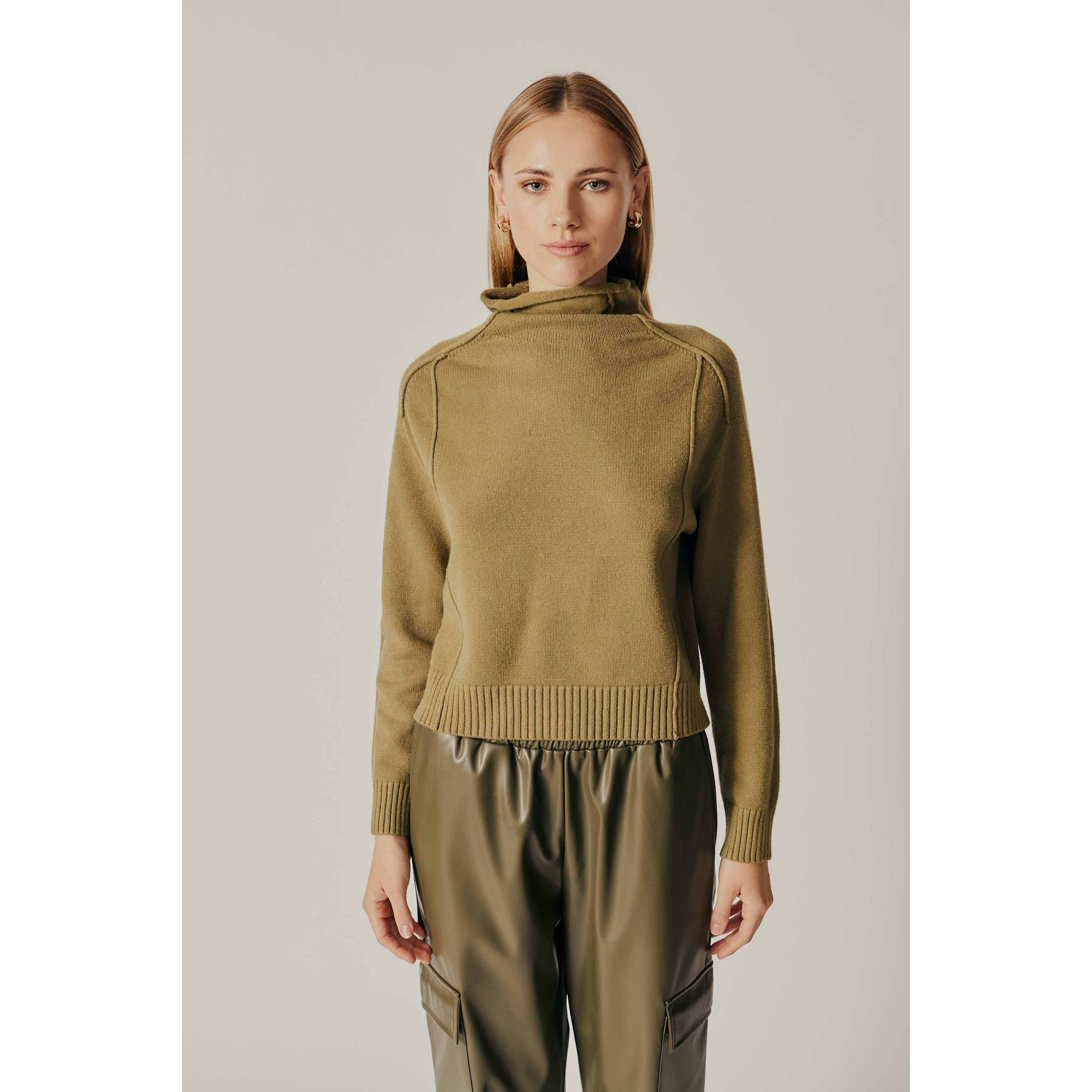 Deluc - Monarda Turtleneck Sweater in Khaki