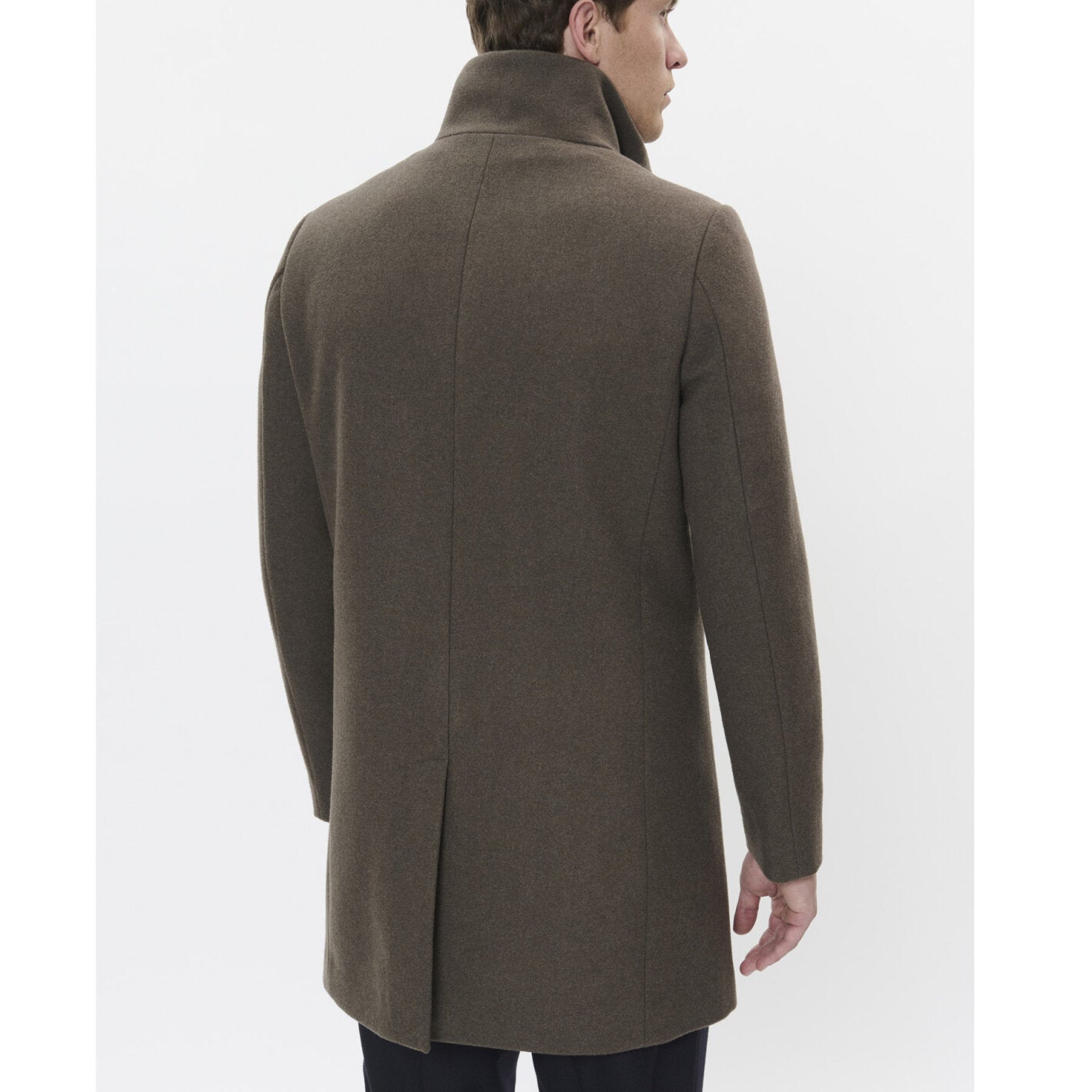 Matinique - Harvey Wool Coat in Brindle