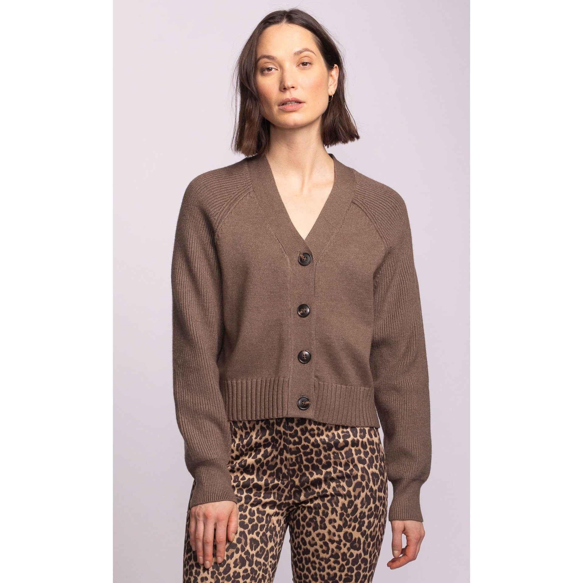Pink Martini - Monterey Cardi in Brown