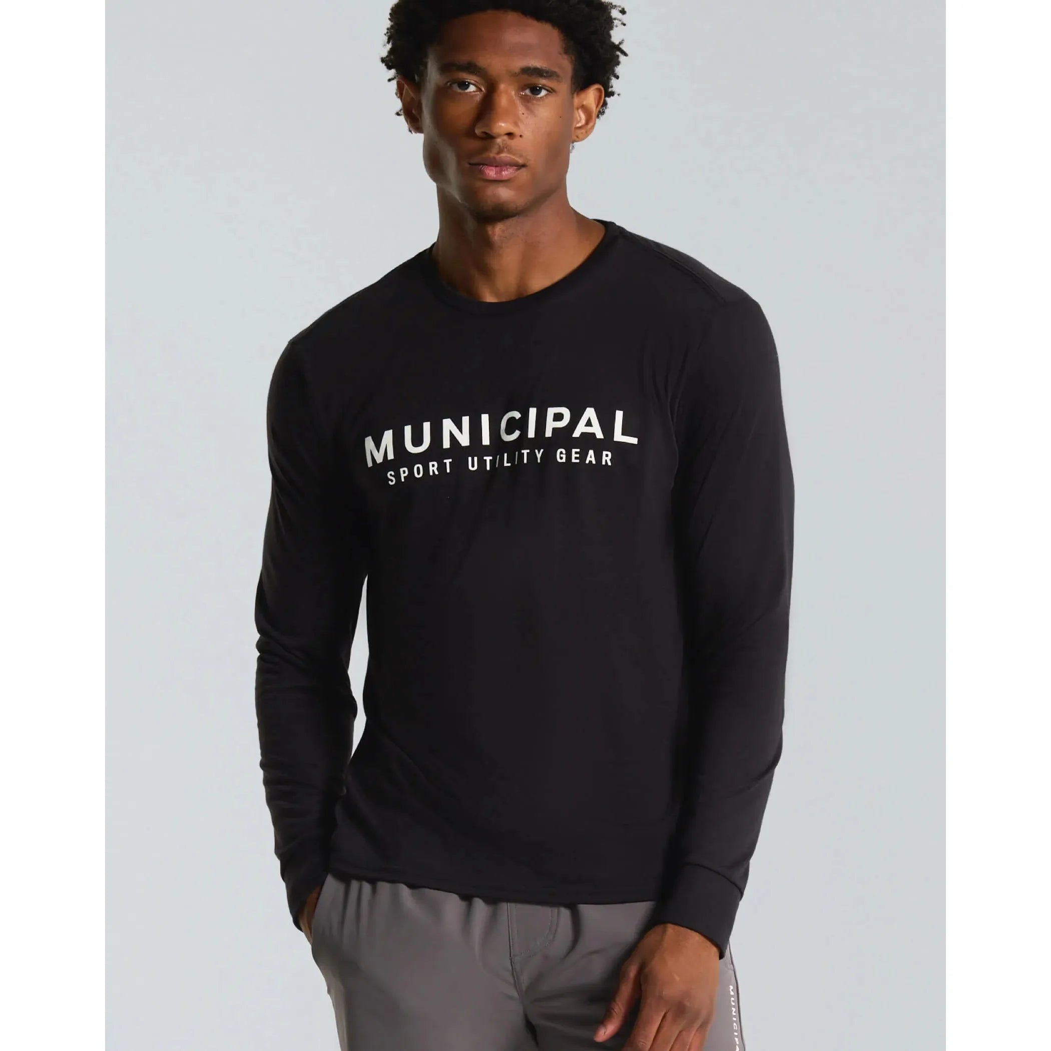 Municipal - 4AM Club Long Sleeve Shirt in Black