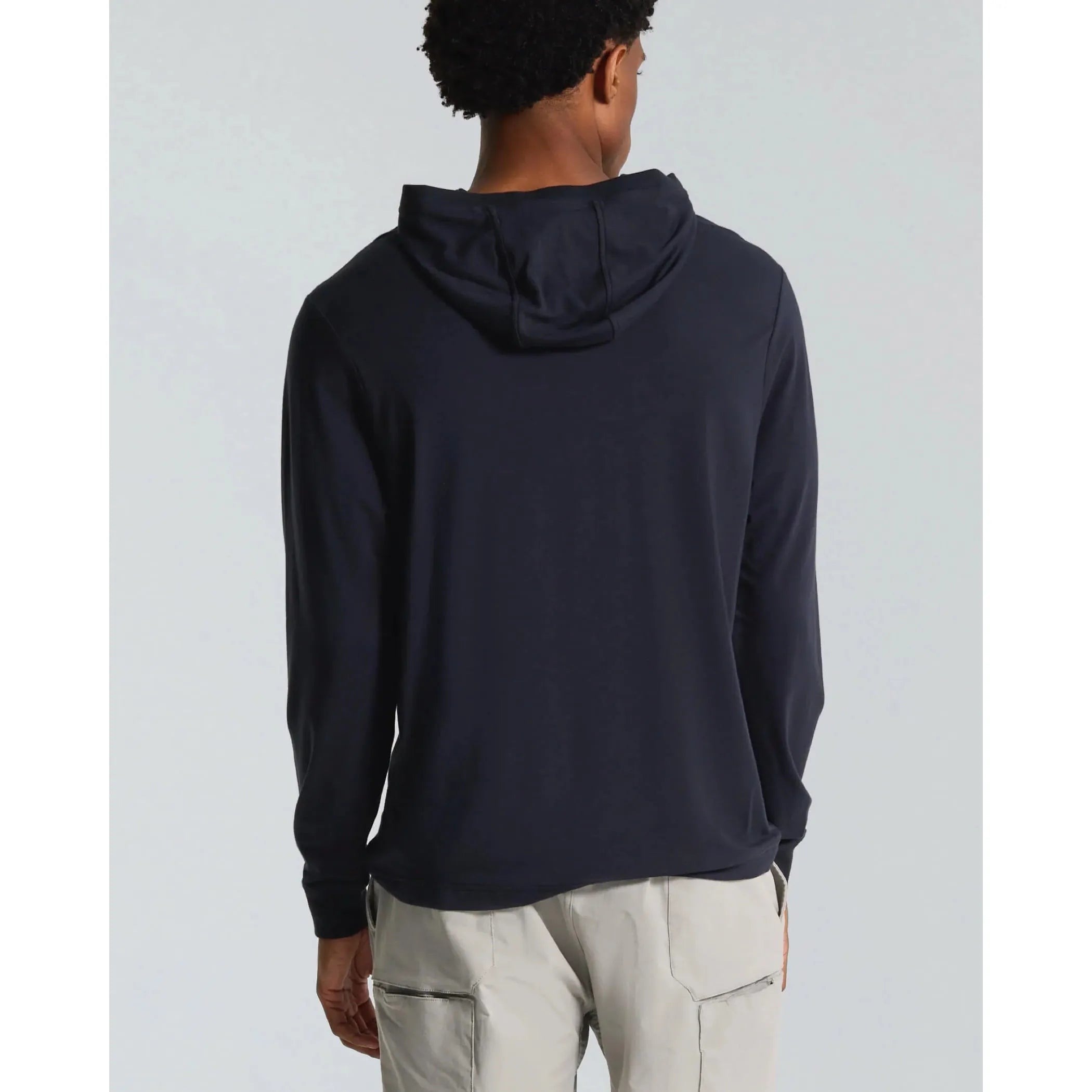 Municipal - Enduro Stretch Long Sleeve Hooded Shirt in Black
