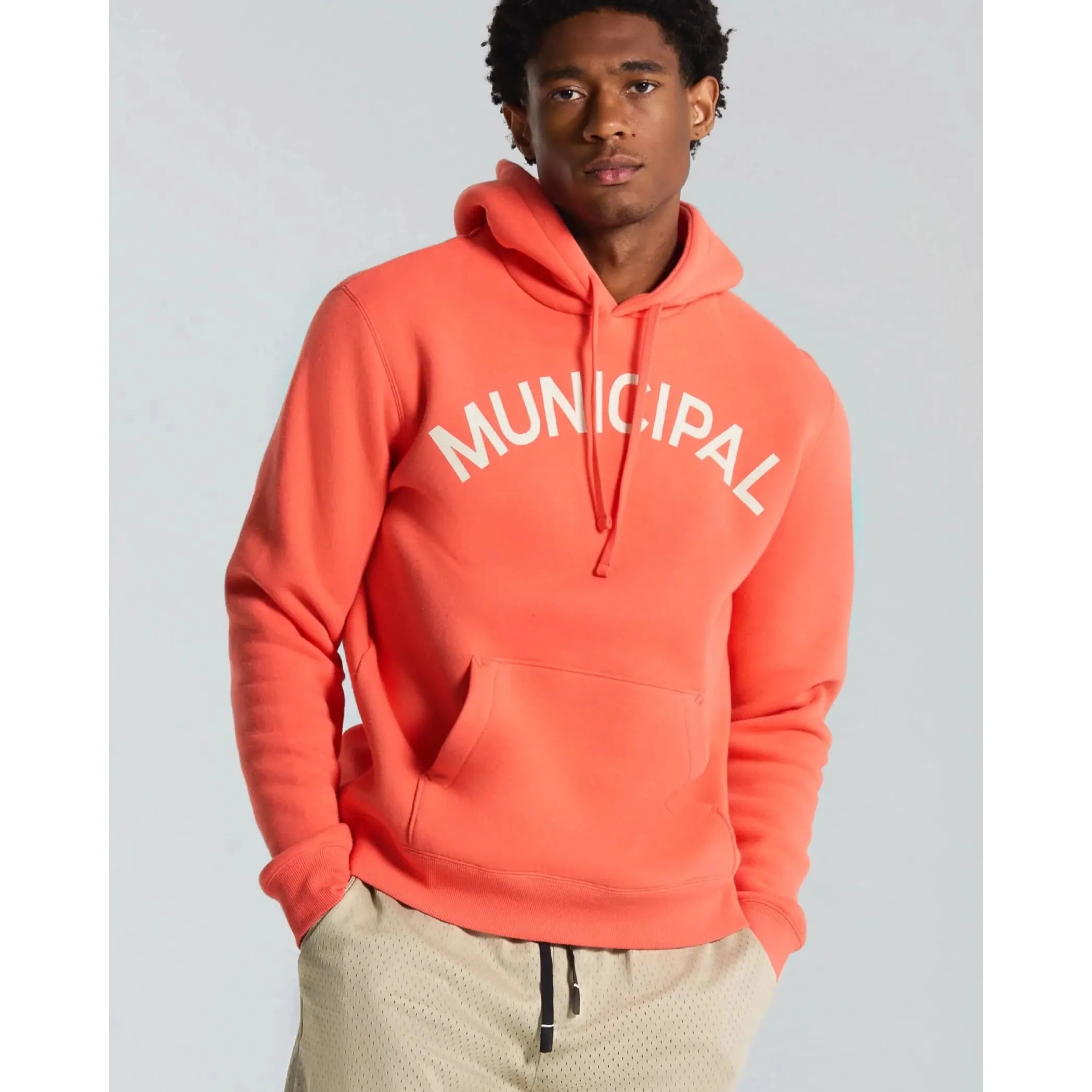 Municipal - Origin 300 Hoodie in Hot Coral/Natural