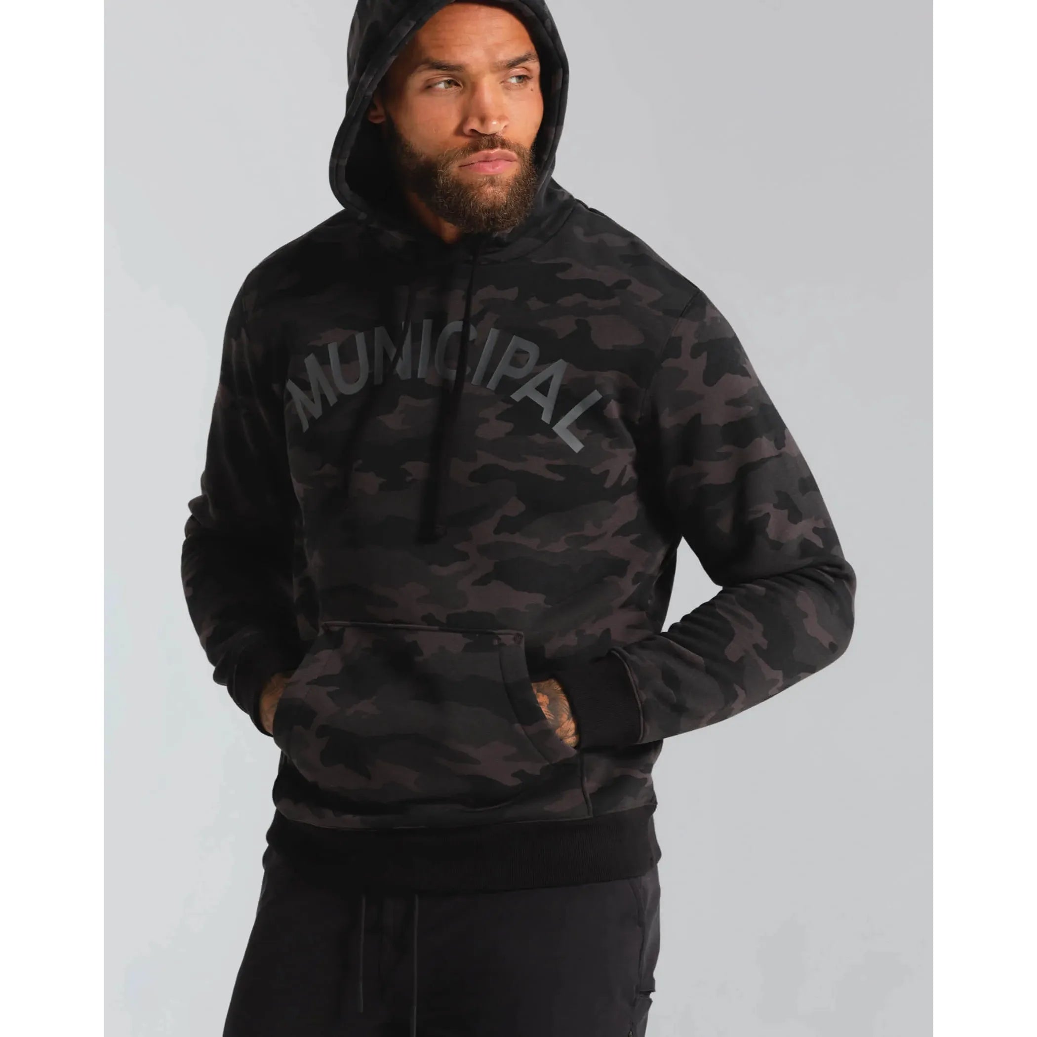 Municipal - Origin 300 Hoodie in Night Camo/Charcoal