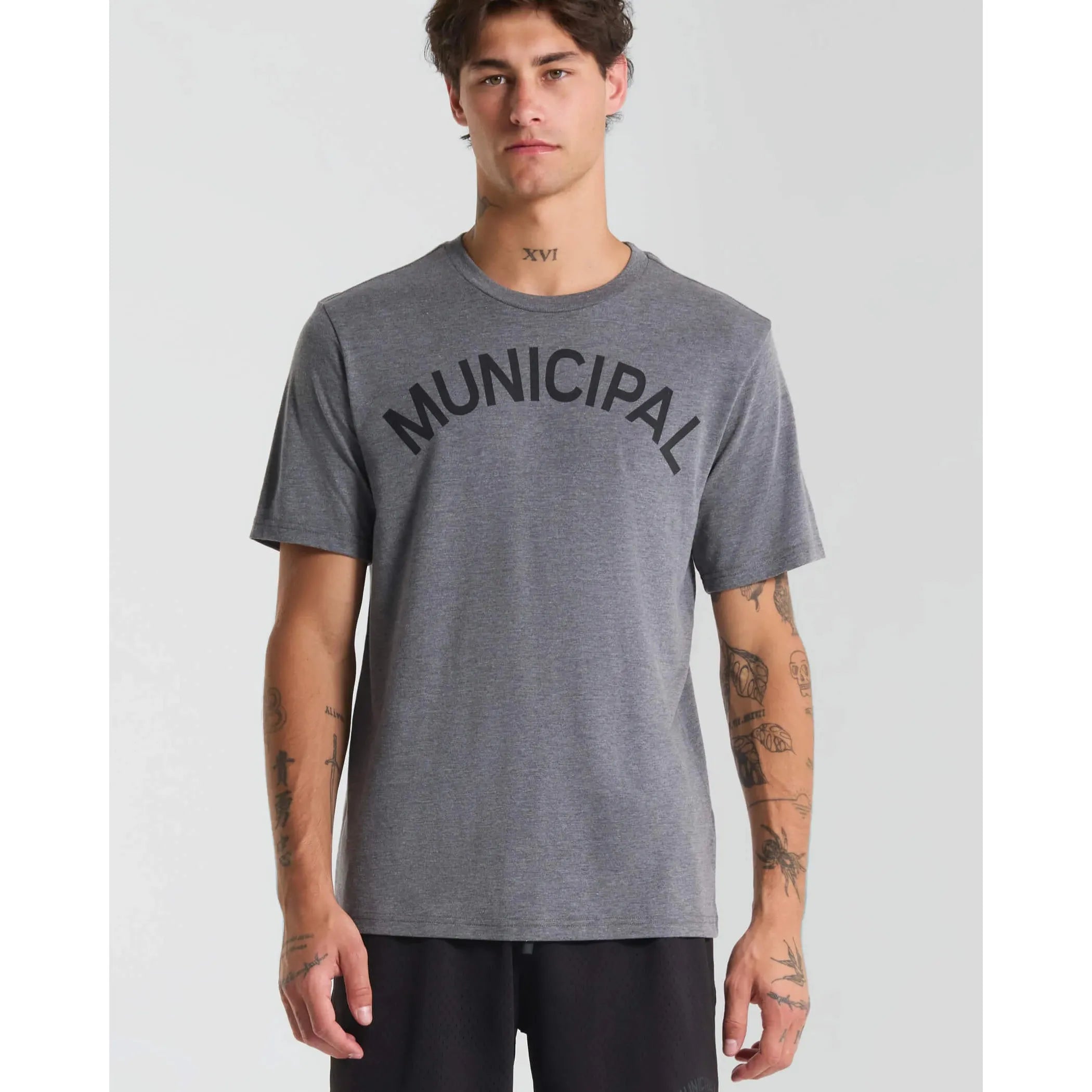 Municipal - SuperBlend OG T-Shirt in Charcoal/Black