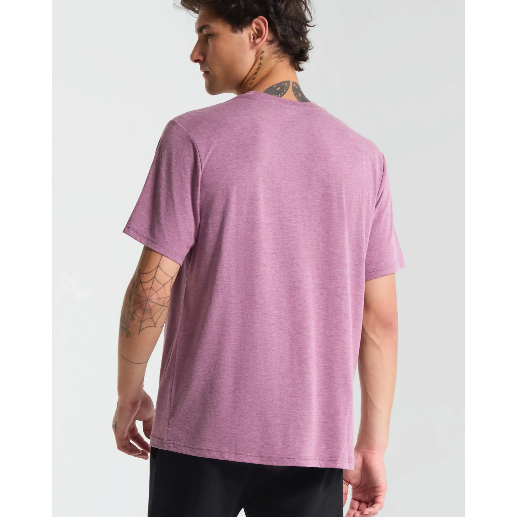 Municipal - SuperBlend OG T-Shirt in Dark Purple Heather/White