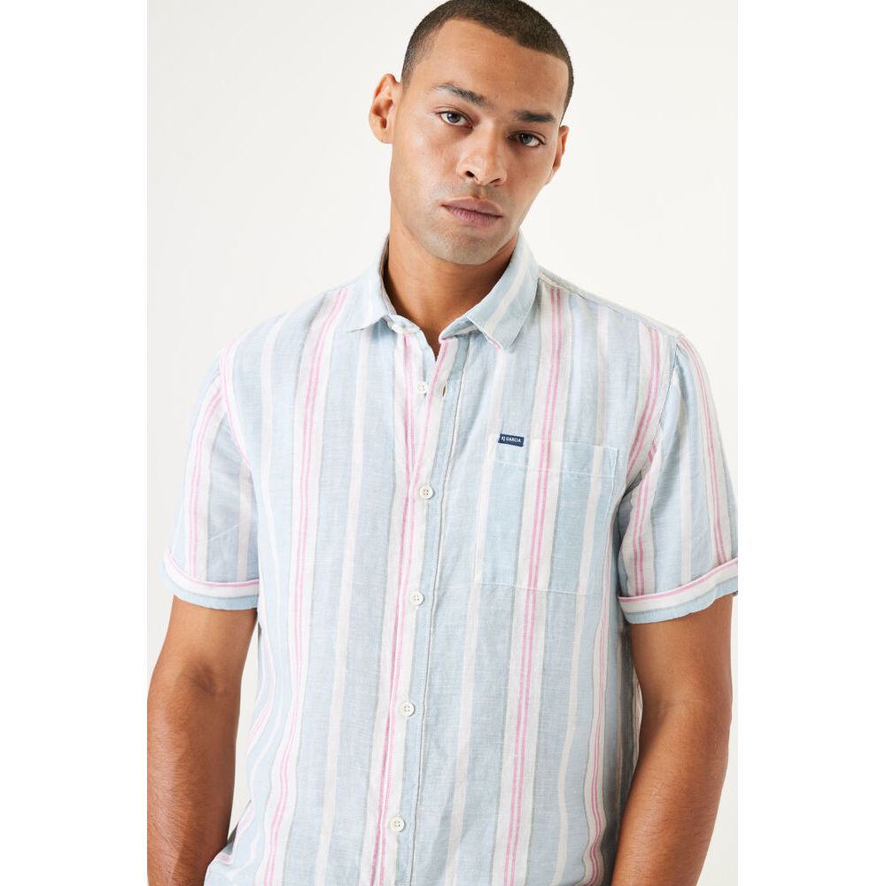 Garcia - Short Sleeve Shirt in Multi Stripe