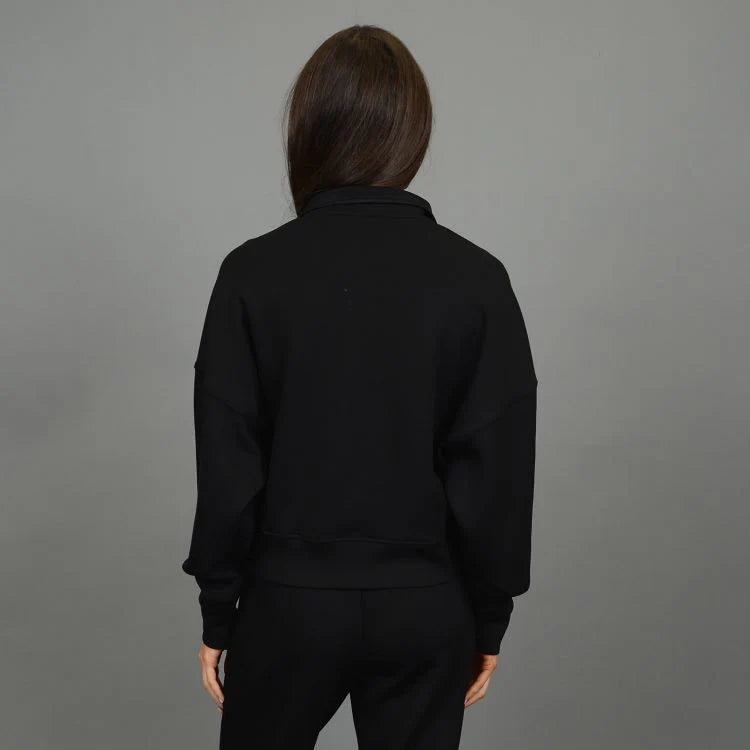 RD Style - Mailyn Soft Knit Half Zip in Black