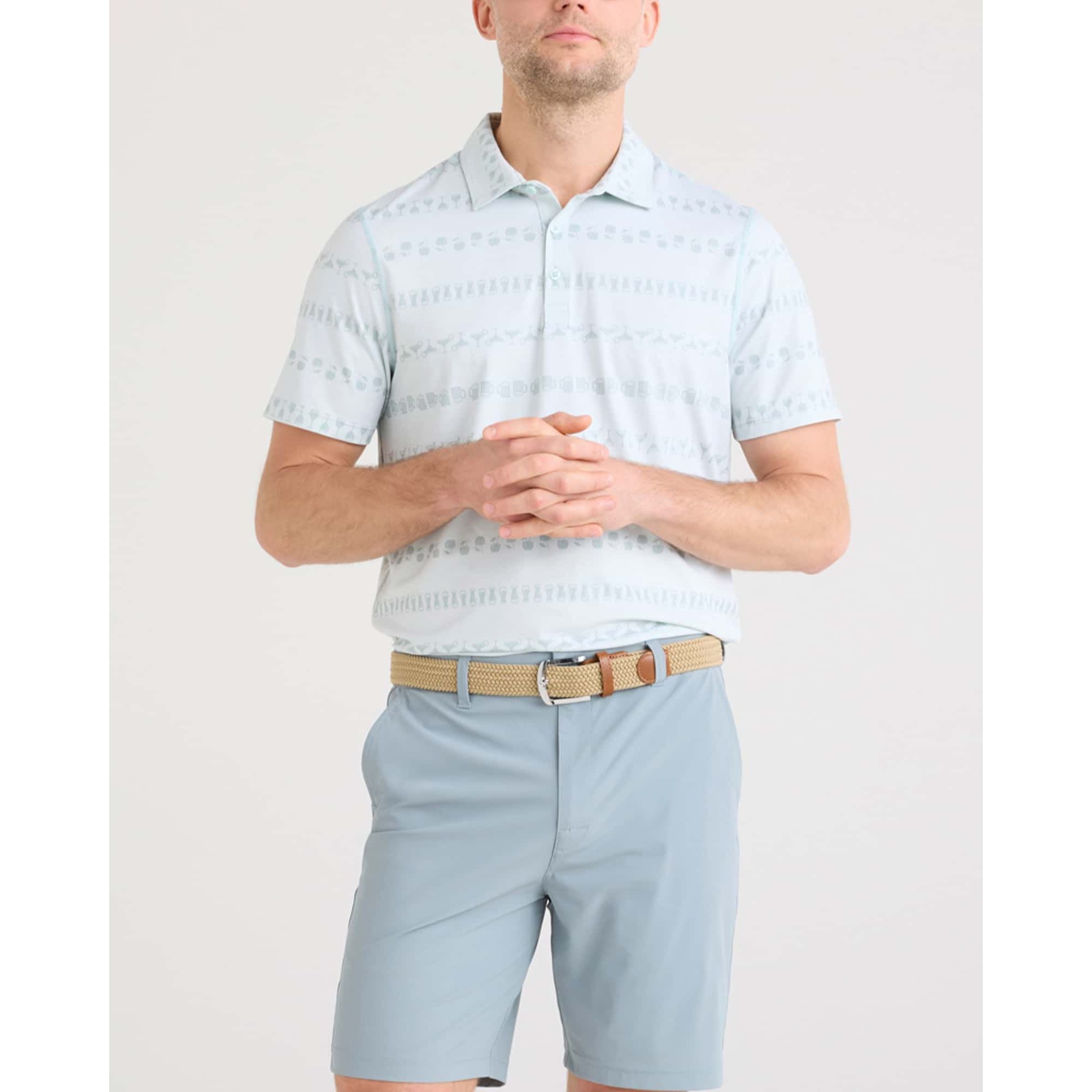 SAXX - Caddie Golf Short 8" in Silver Pine