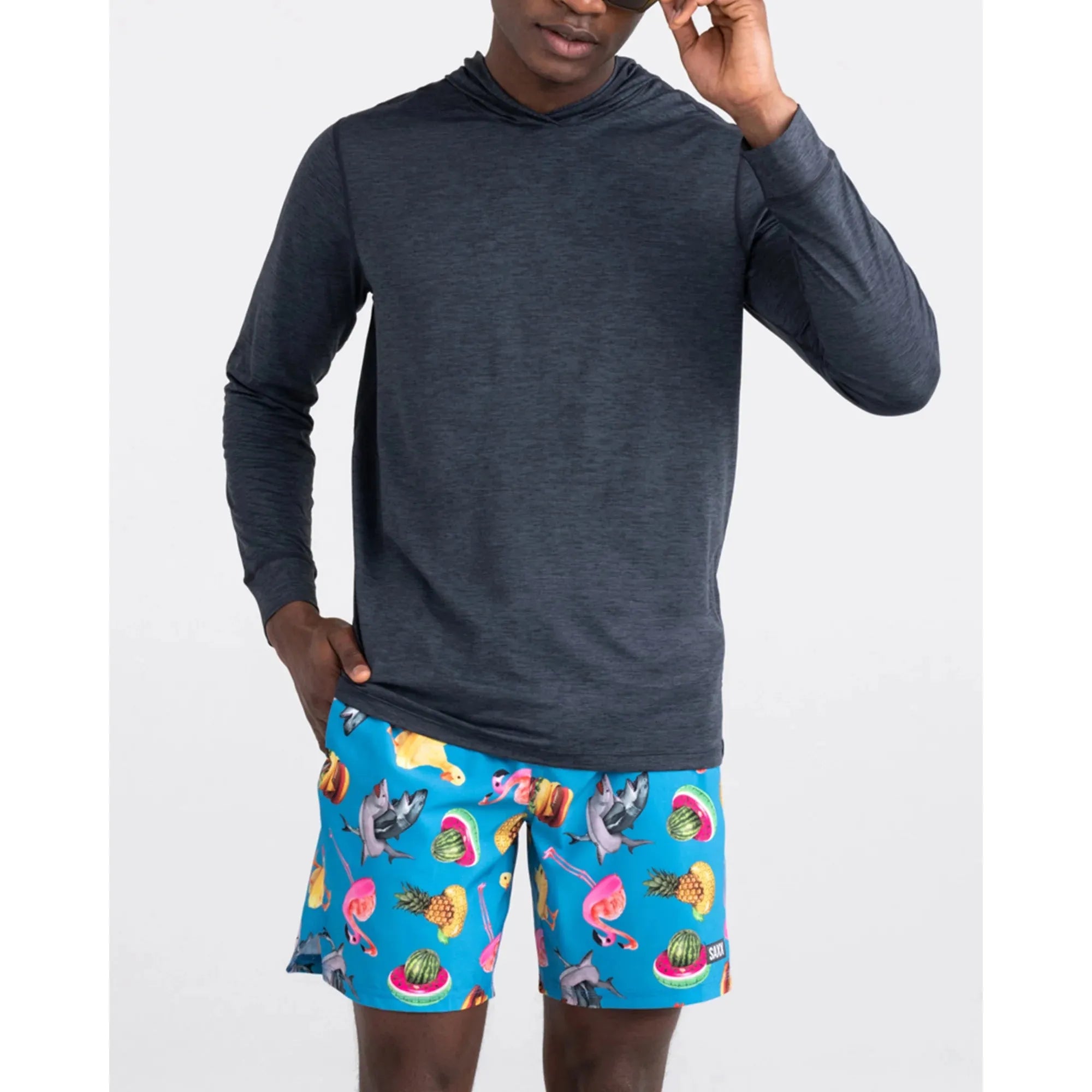 SAXX - DropTemp® All Day Cooling UPF Performance Hoodie in TUH