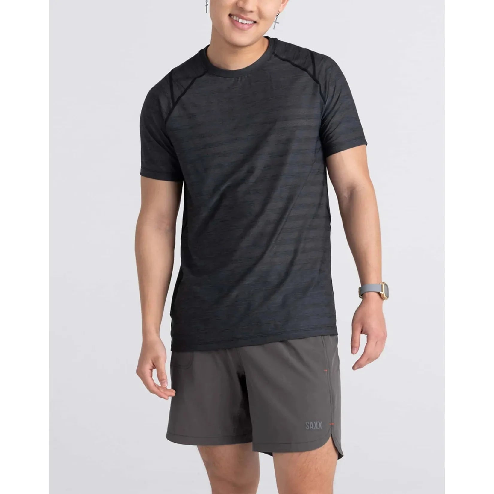 SAXX - Gainmaker 2N1 Athletic Short 7" in GRA