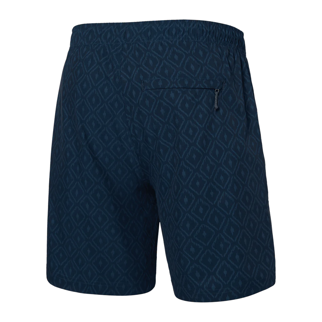 SAXX - Multi Sport 2N1 Shorts 7"in Ikat Check- Navy