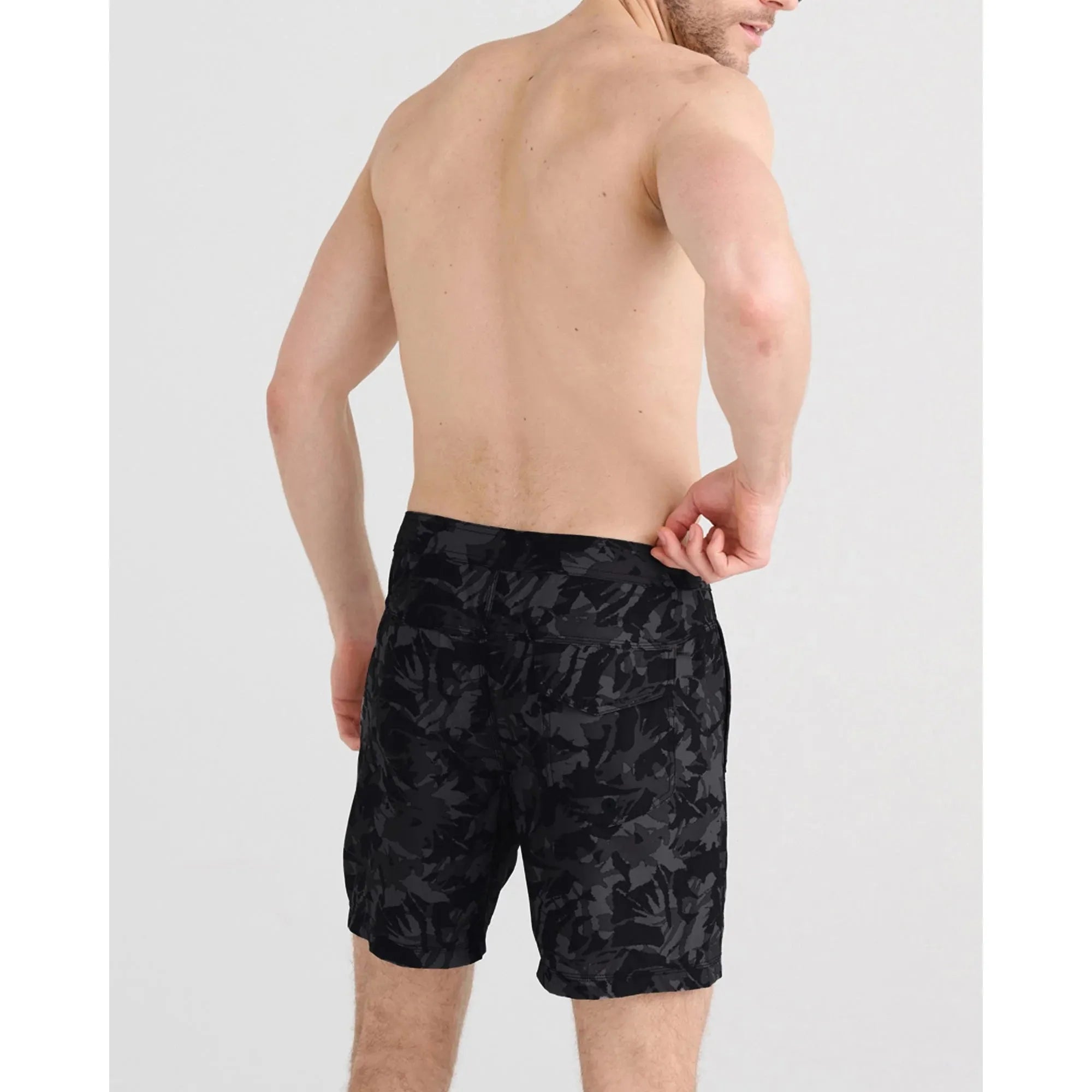 SAXX - Betawave 2N1 Swim Boardshort 7" with Liner in BTK