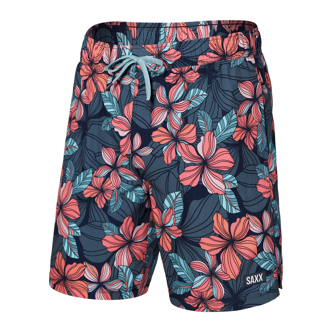 SAXX - Oh Bouy Swim Shorts 7" in Deep Jungle