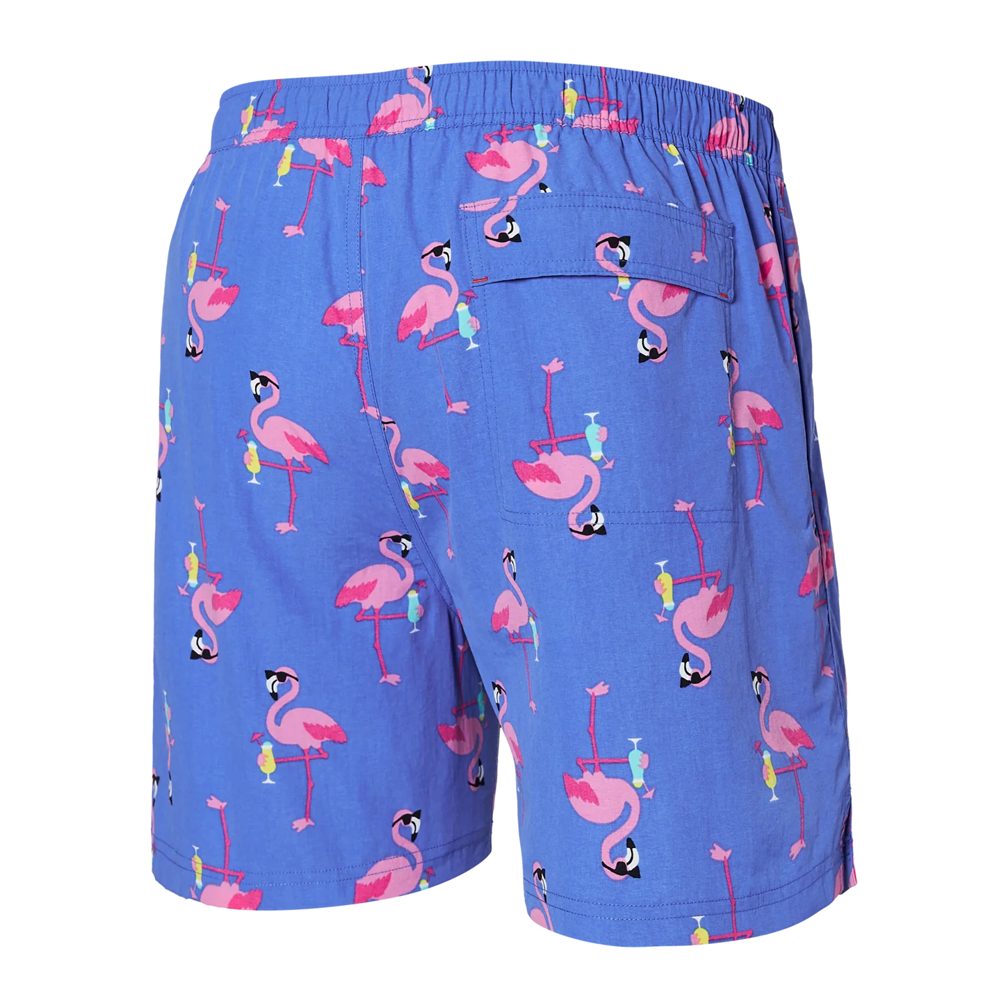 SAXX - Go Coastal Swim Shorts 5" in Flocktail Hour-Sport Blue