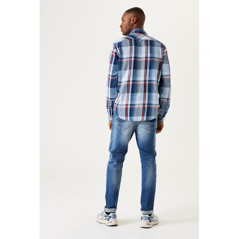 Garcia - Checked Shirt in Navy Plaid