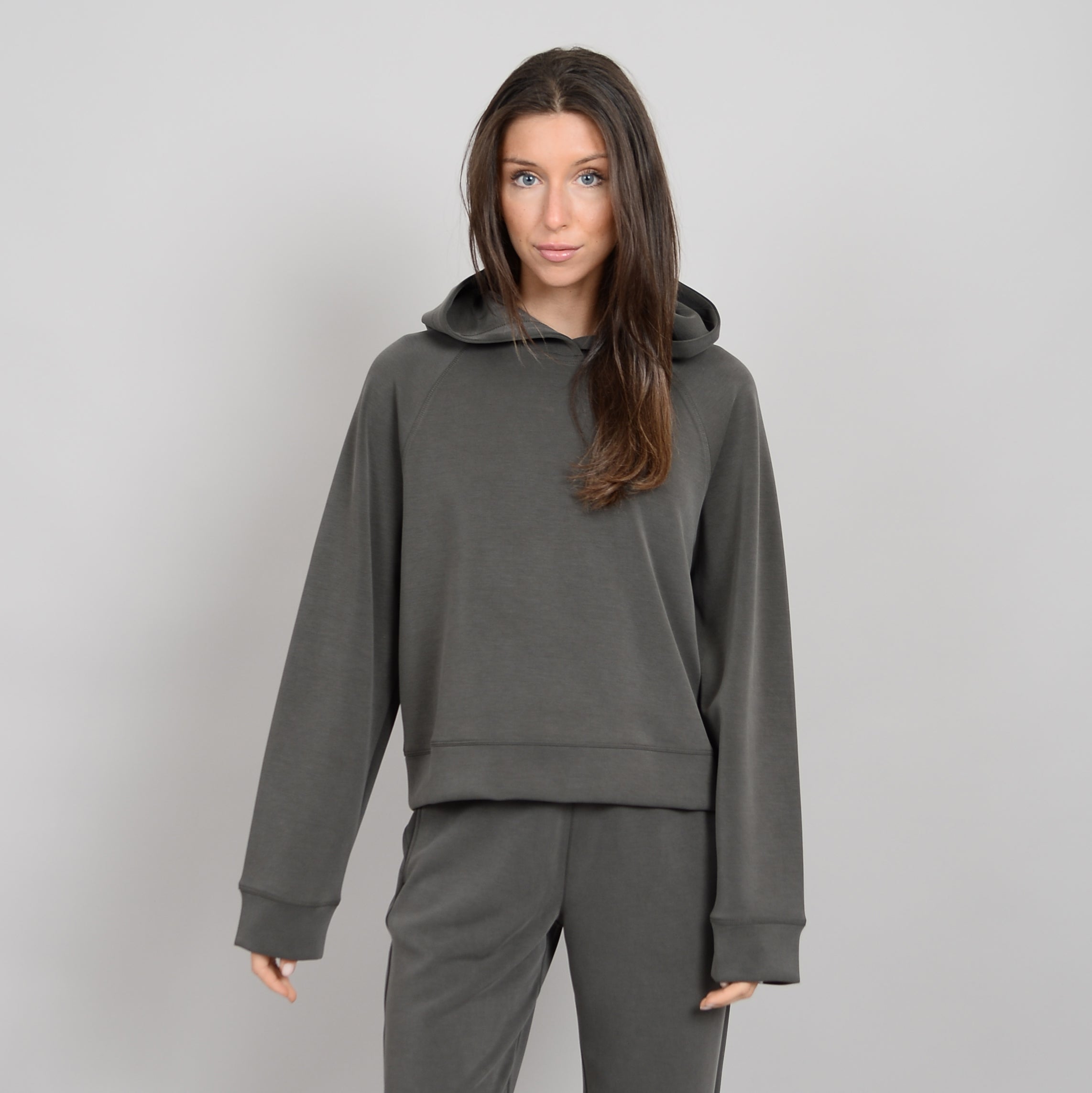 RD Style - Pristine Super Soft Modal Hoodie in Dark Ivy