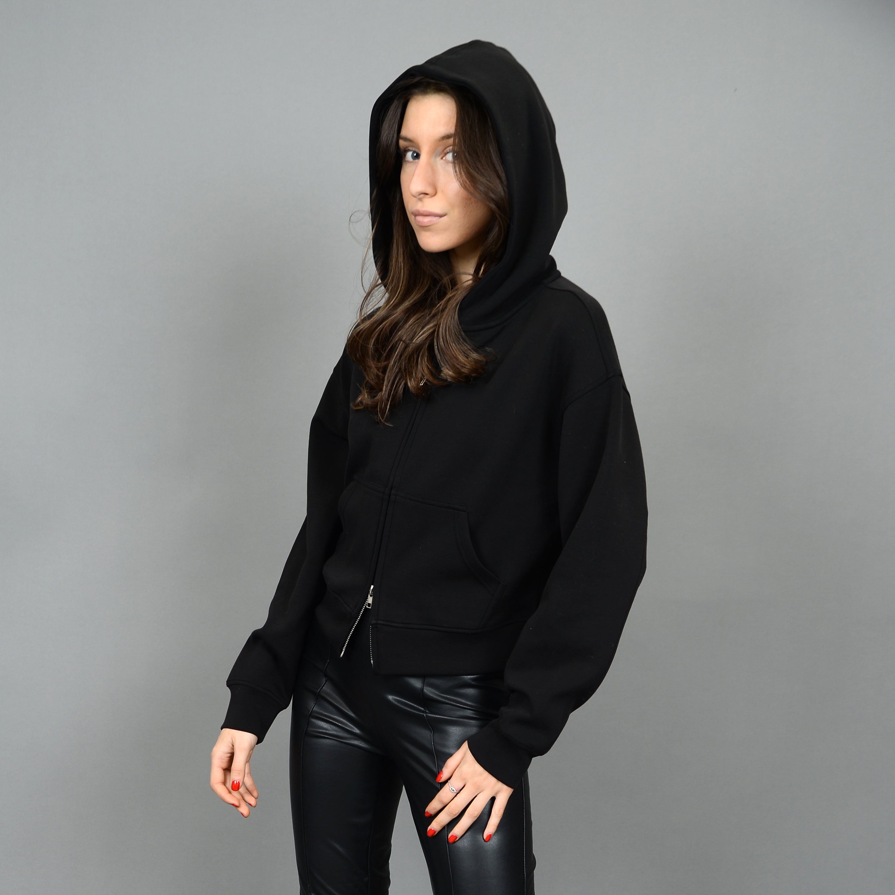 RD Style - Haidelyn Zip Up in Black