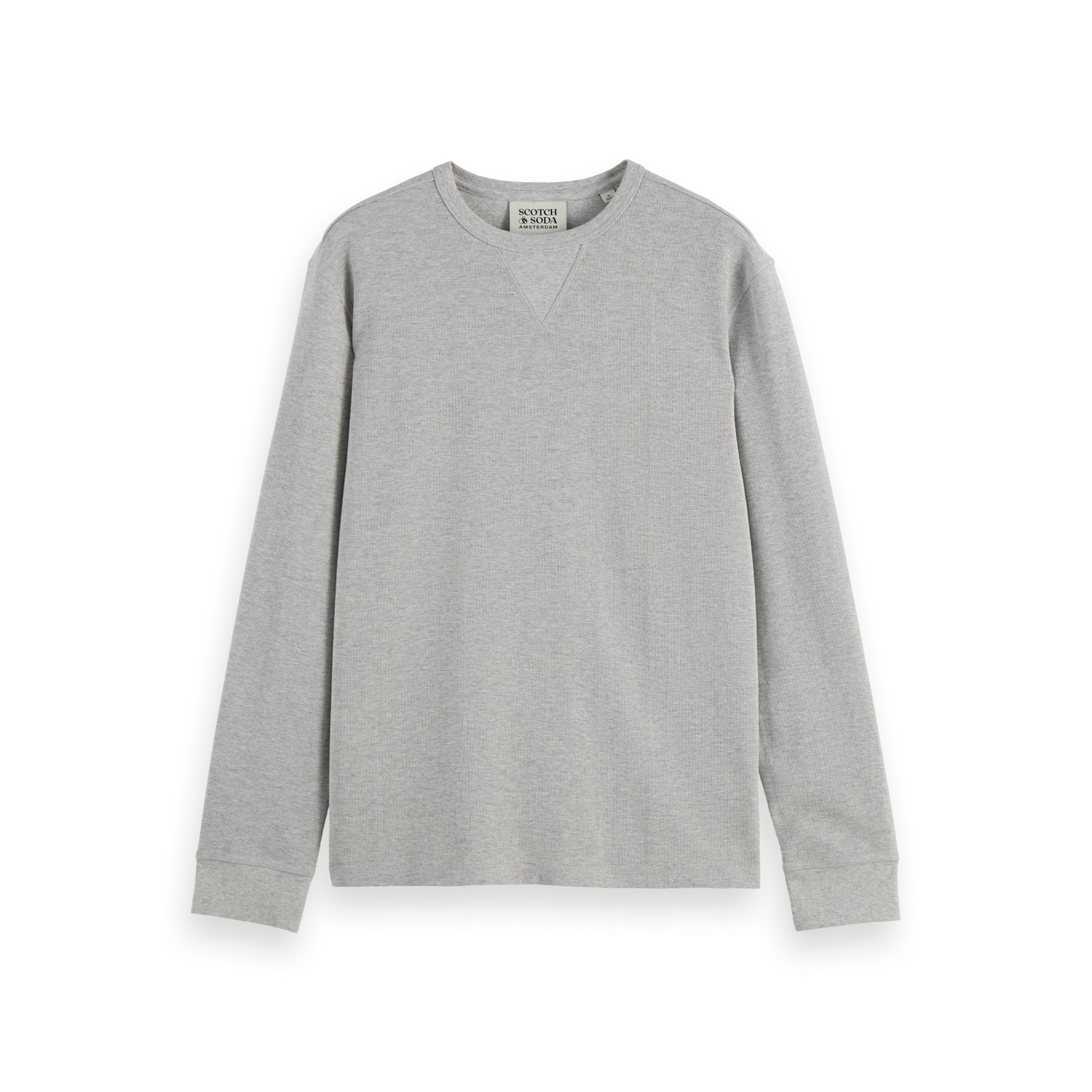 Scotch & Soda - Waffle Shirt in Medium Grey