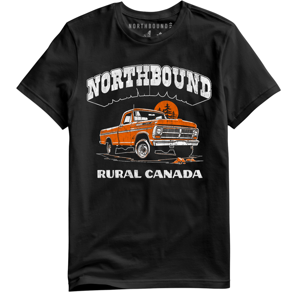 Northbound - Rural Canada T-Shirt in Black