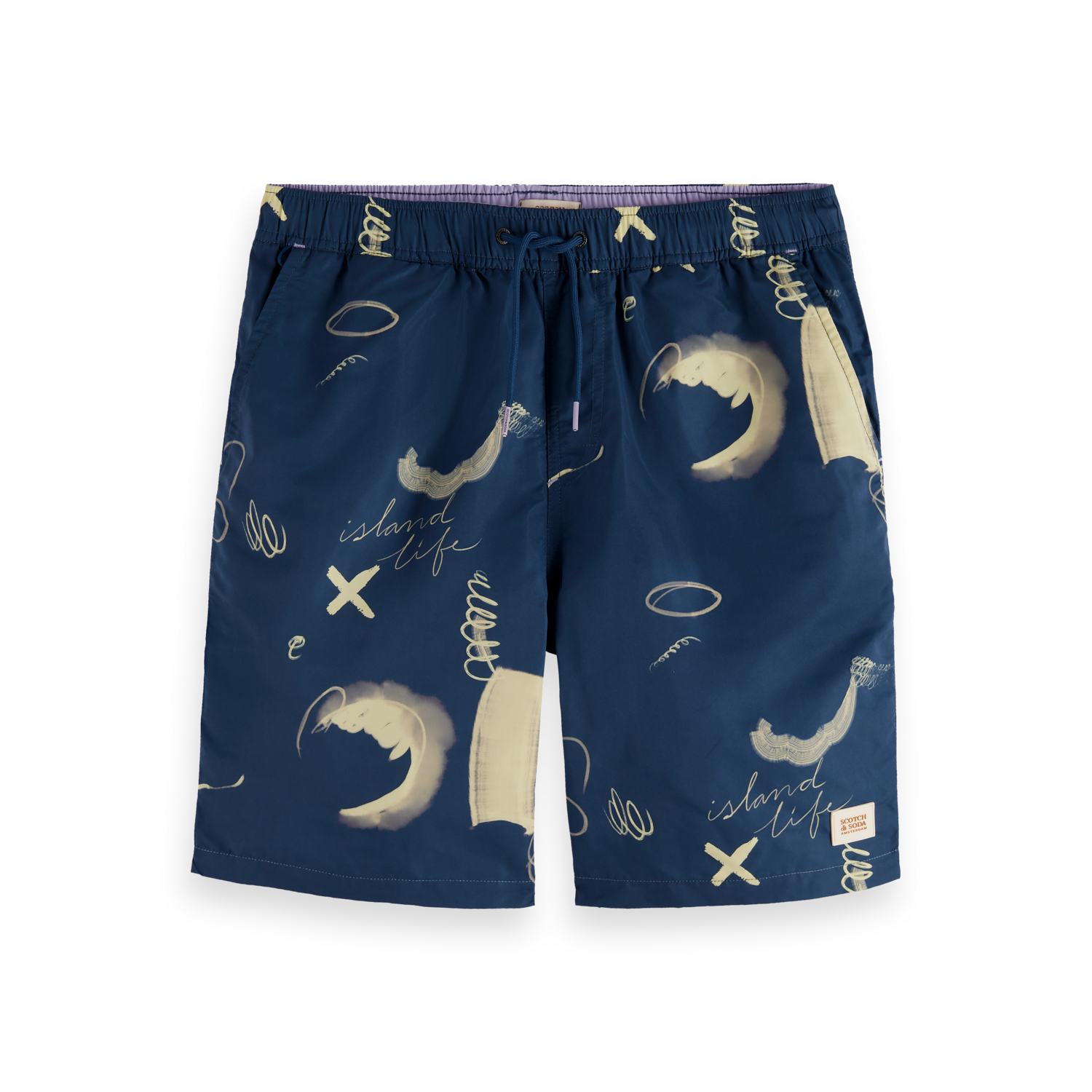 Scotch & Soda - Printed Swimshorts in Atlantic Blue