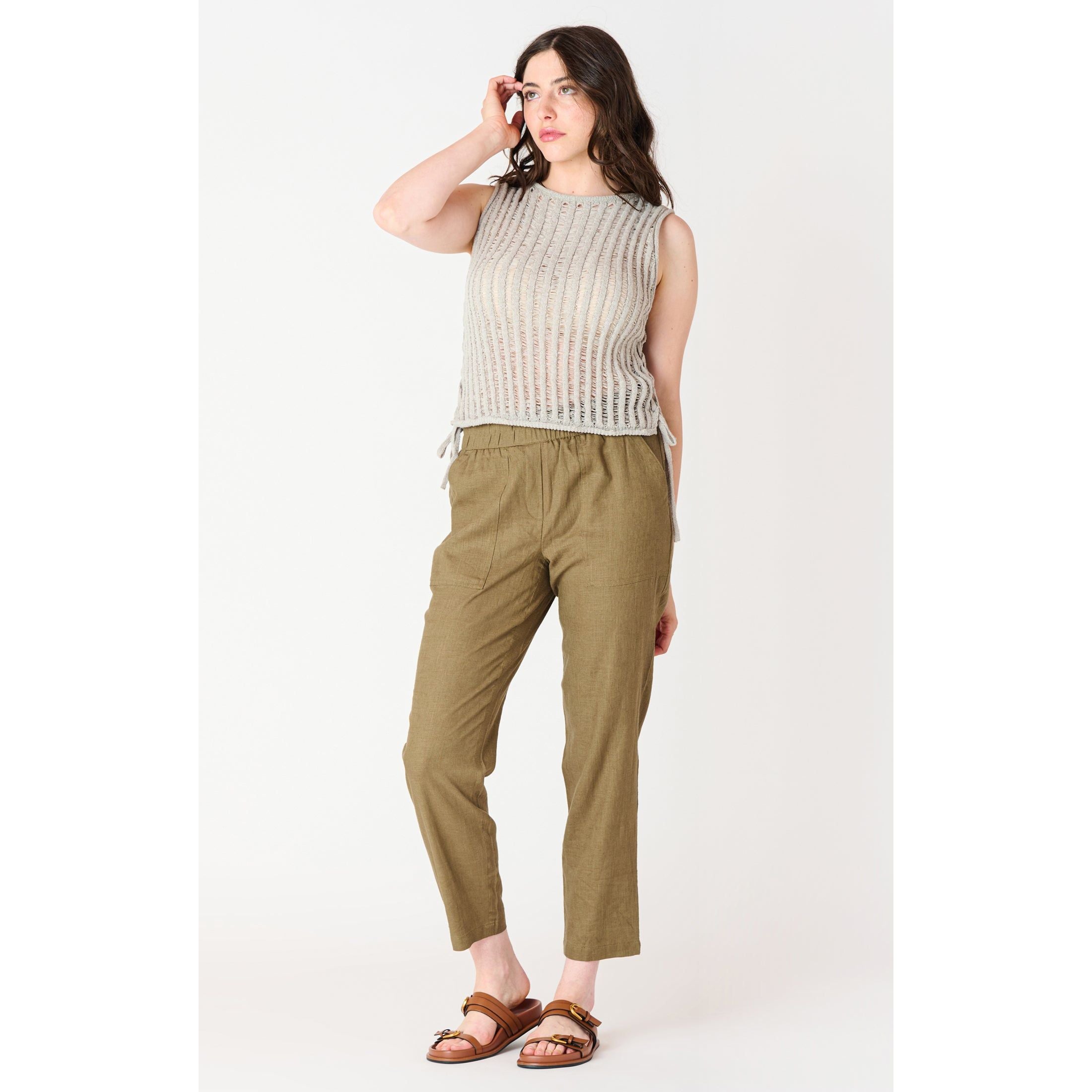 Dex -  Straight Leg Pant in Olive