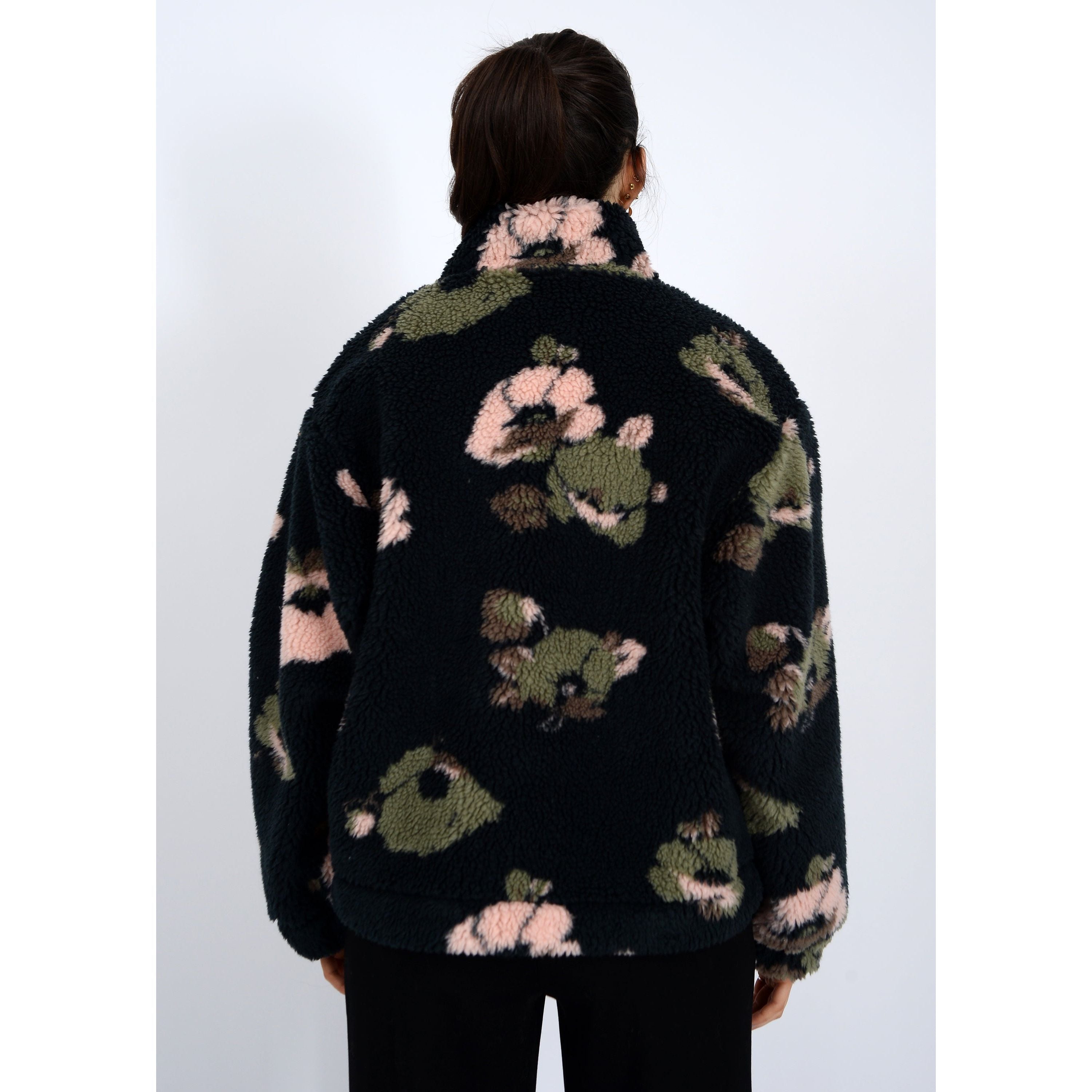 RD Style  - Whistler Fleece Jacket in Black Floral