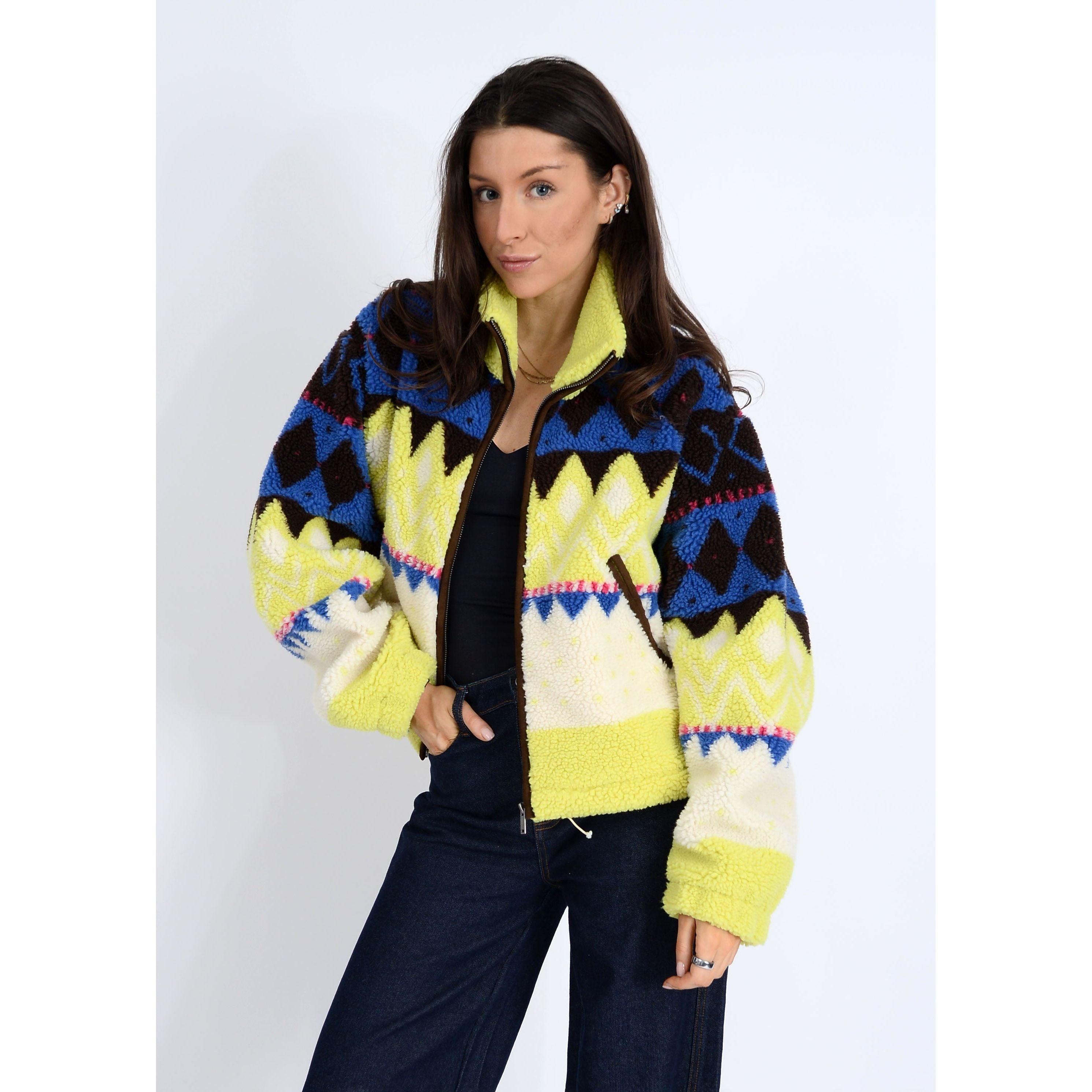 RD Style  - Whistler Fleece Jacket in Retro Lime