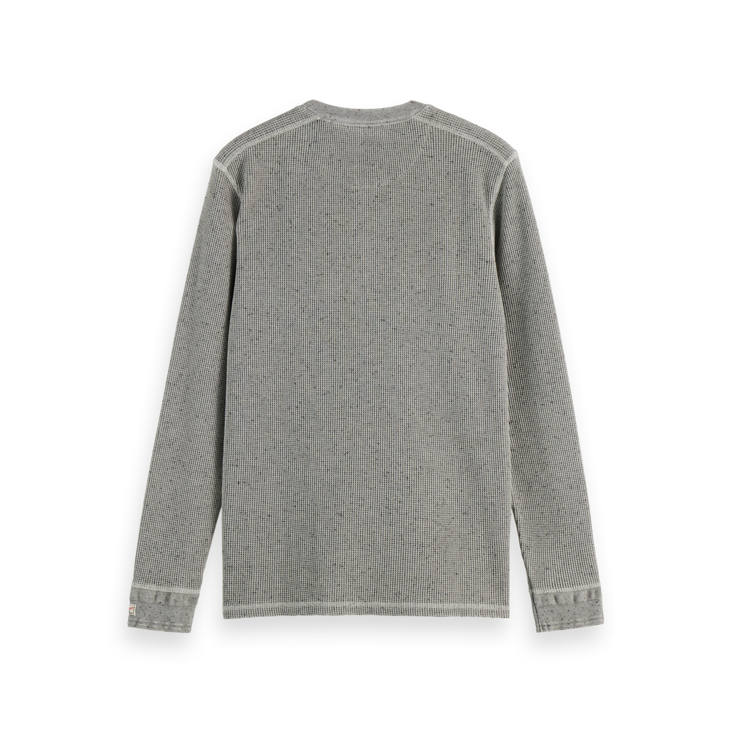Scotch & Soda - Long Sleeve Chambray Henley in Grey Melange