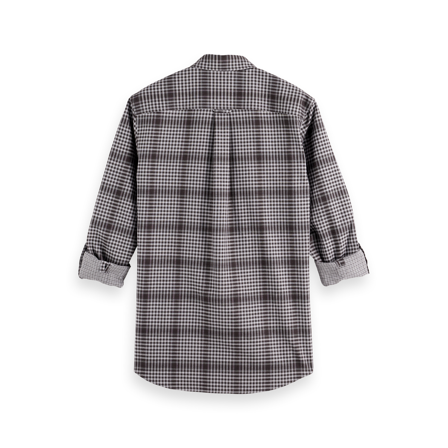 Scotch & Soda - Double Faced Check Shirt in Shadow Black