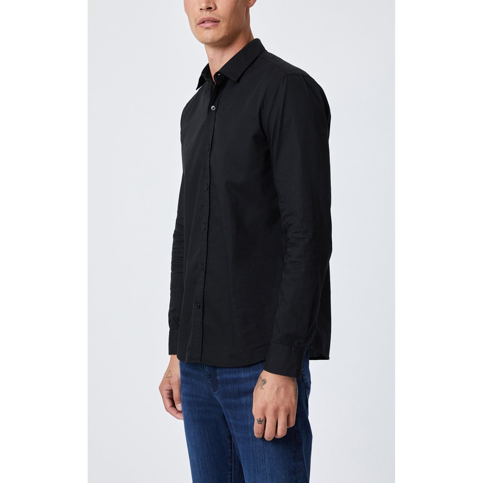 Mavi - Button-Up Long Sleeve Shirt in Black