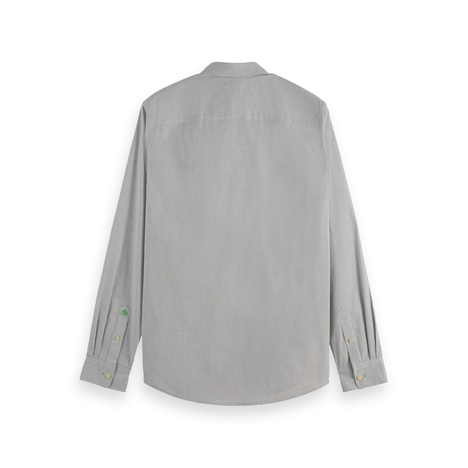 Scotch & Soda - Essentinal Stripe Poplin Shirt in Light Grey