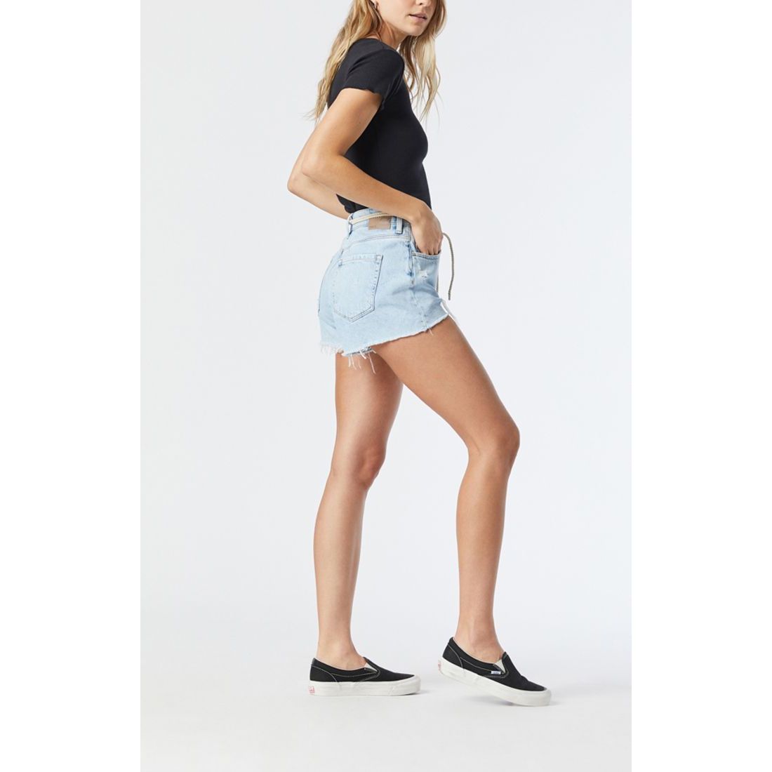 Mavi - Rosie Shorts in Light Organic Blue