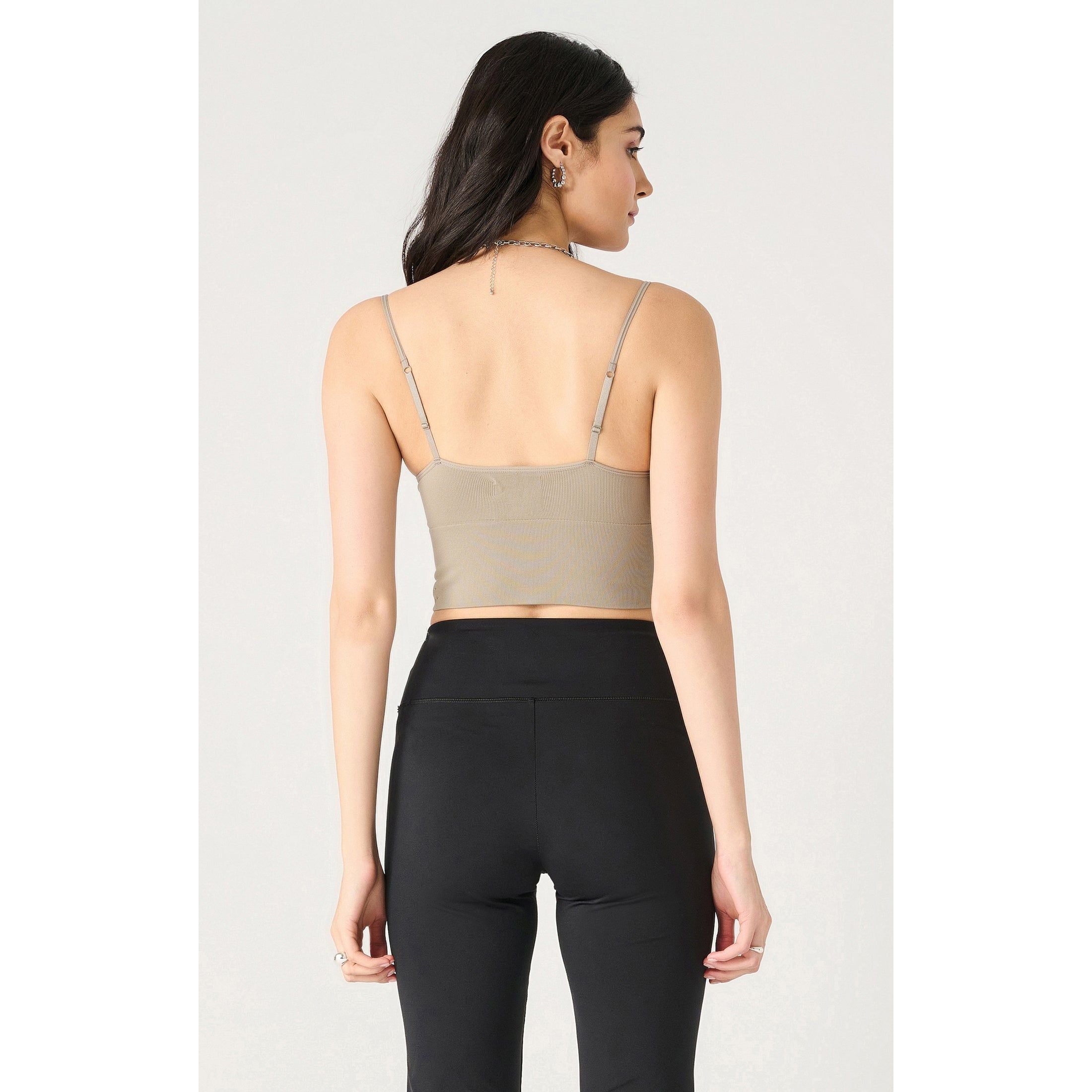 Dex - Seamless Bra Top in Taupe