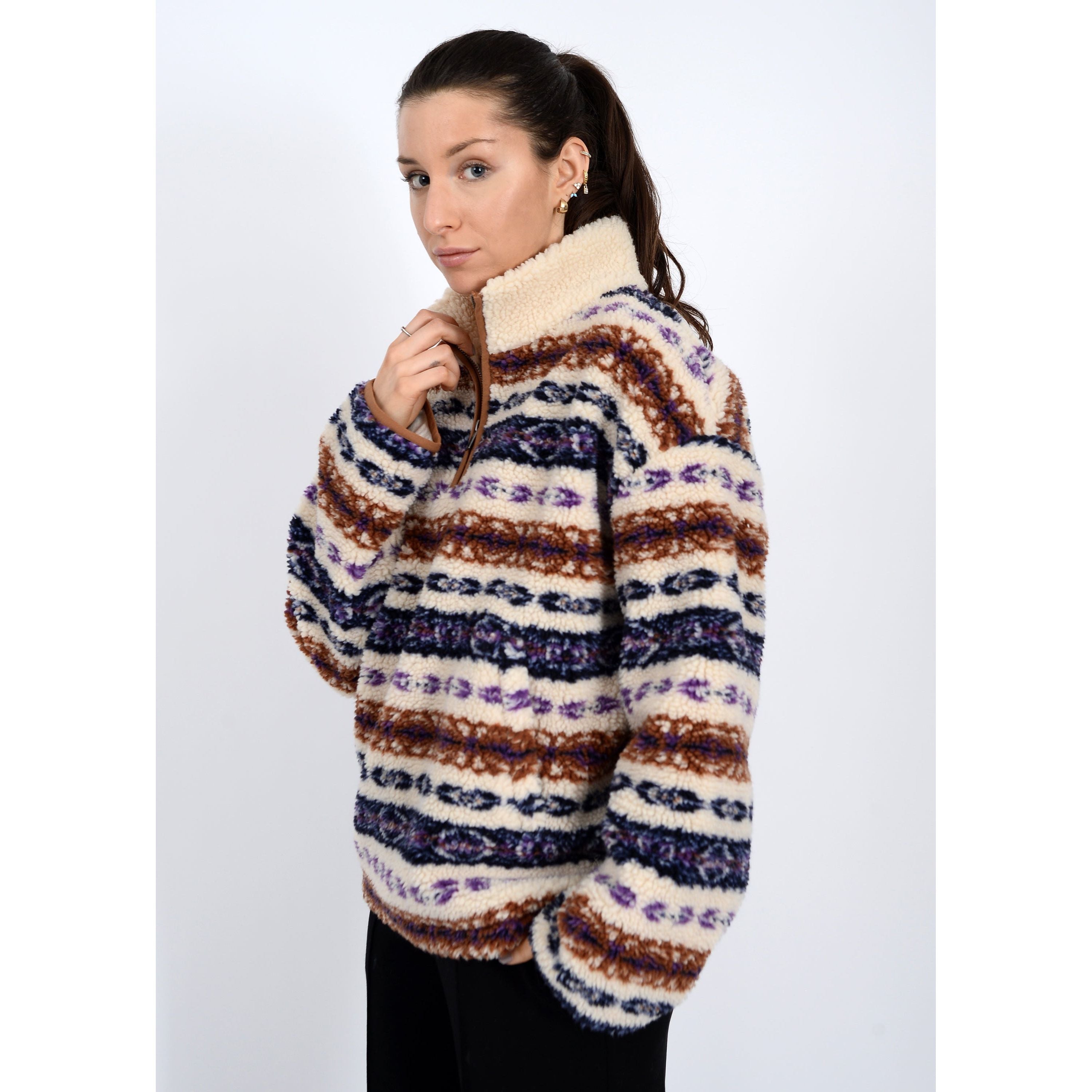 RD Style - Alpine Fleece Jacket in Tobacco
