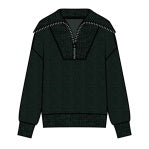 RD Style - Sian Soft Knit 1/2 Zip Up in Pine Melange