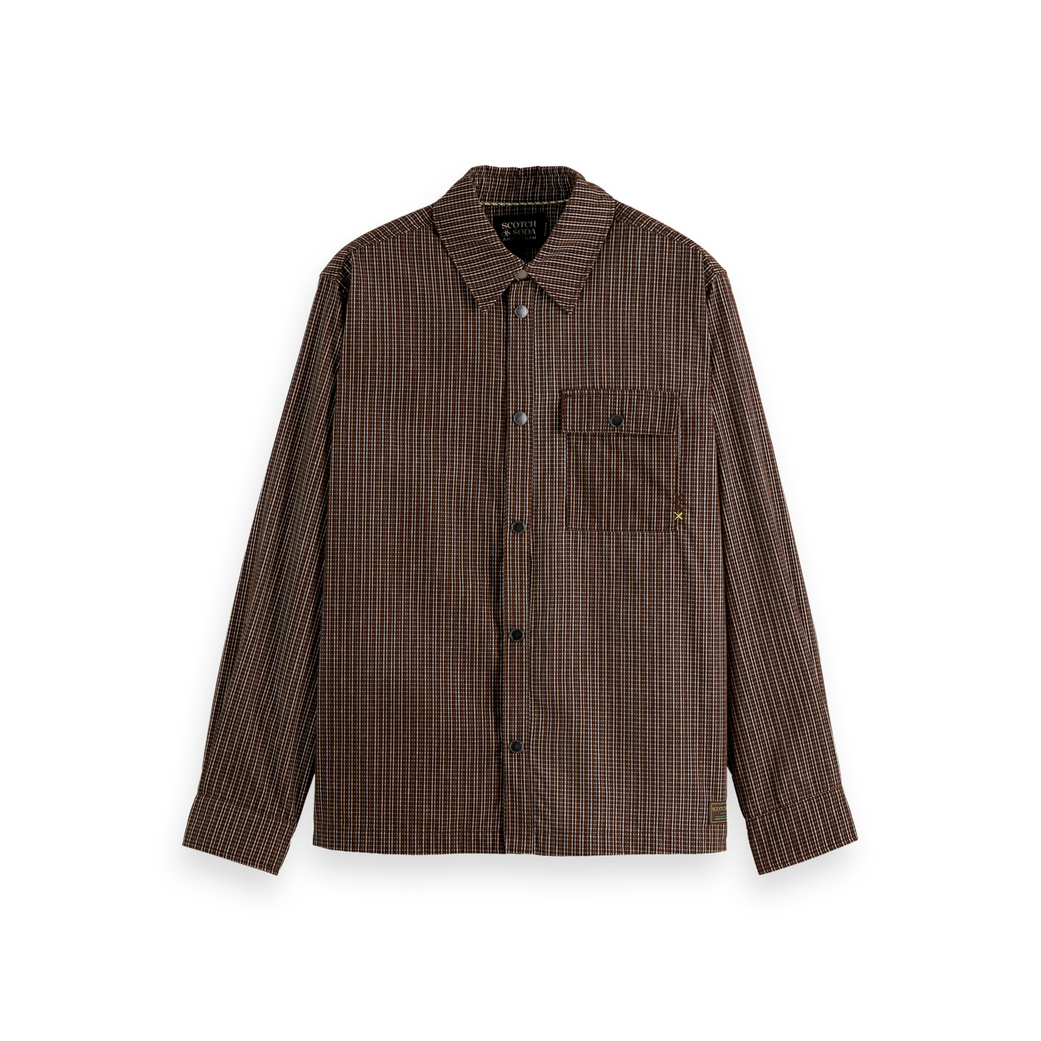 Scotch & Soda - Micro Checked Shirt in Demitasse