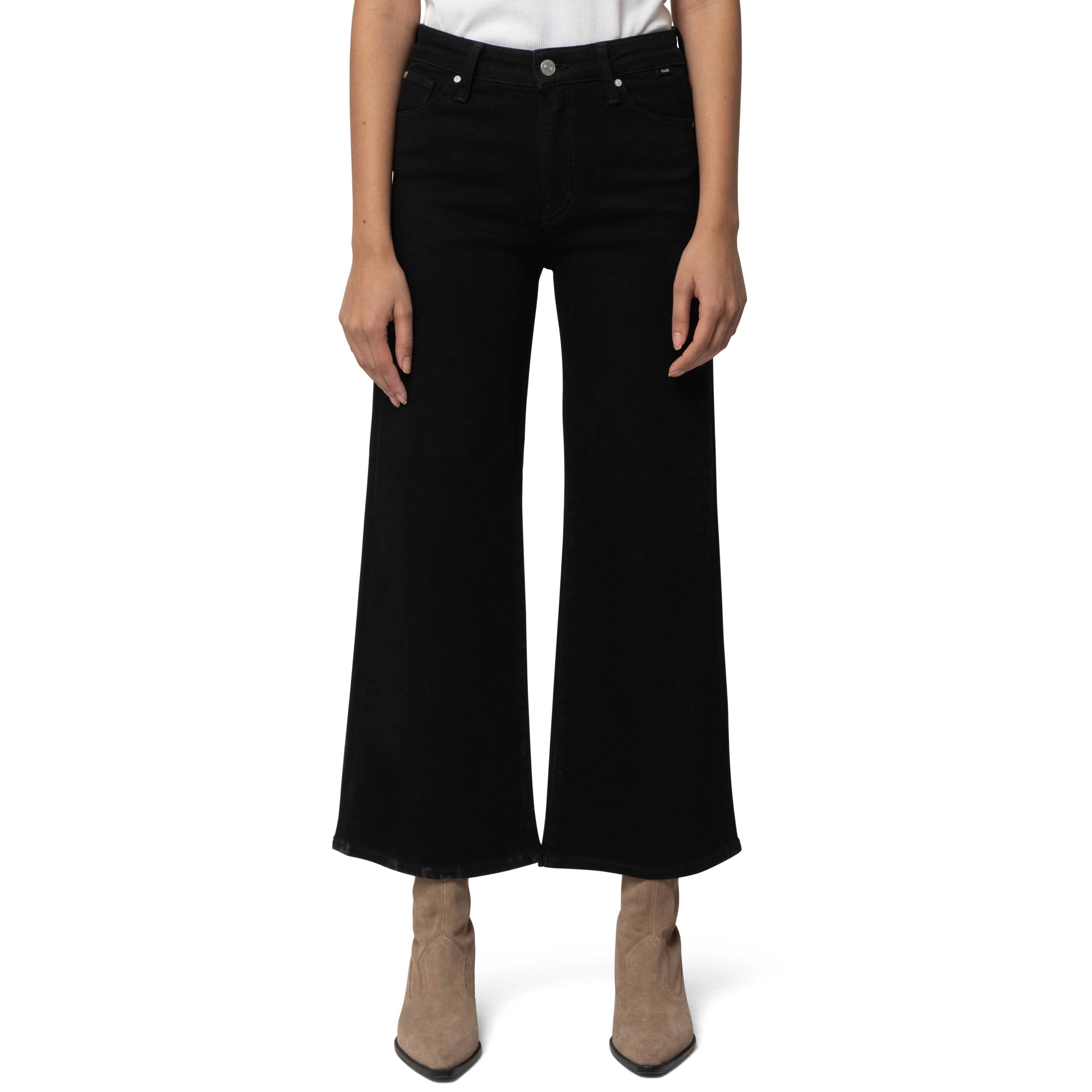 Mavi - Paloma Marine Wide Leg in Rinse Black Flex Blue