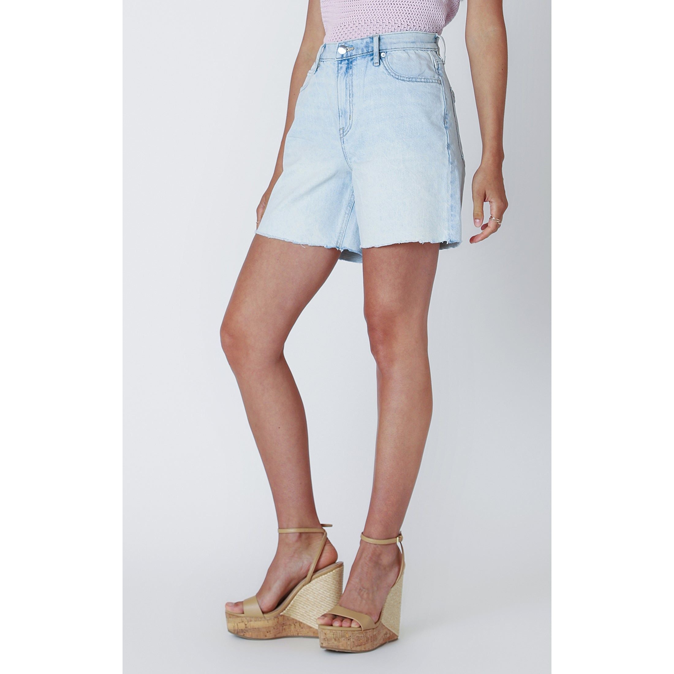 Dex -  Denim Shorts in Light Blue