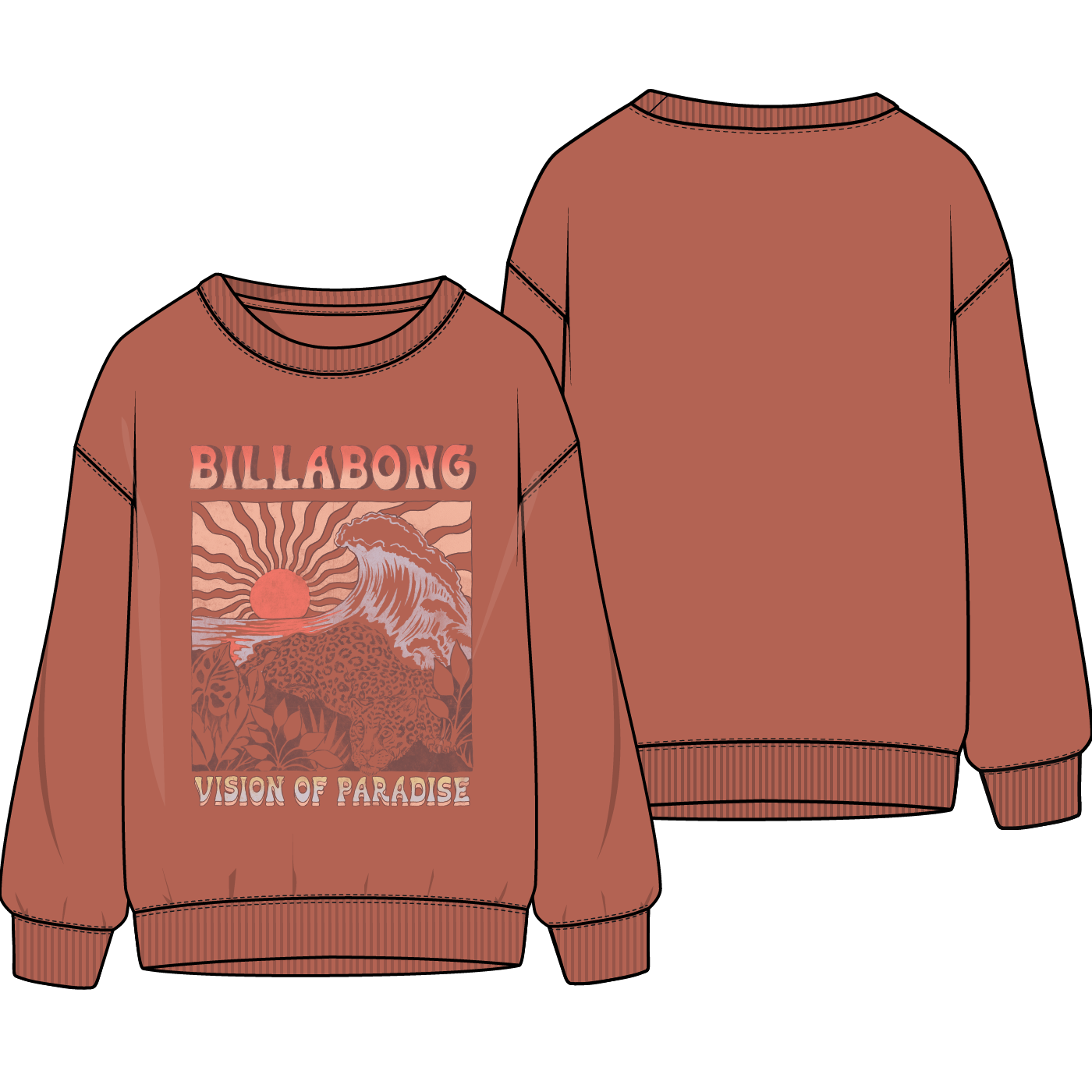 Billabong - Girls Paradise Sweatshirt in Kiss The Earth