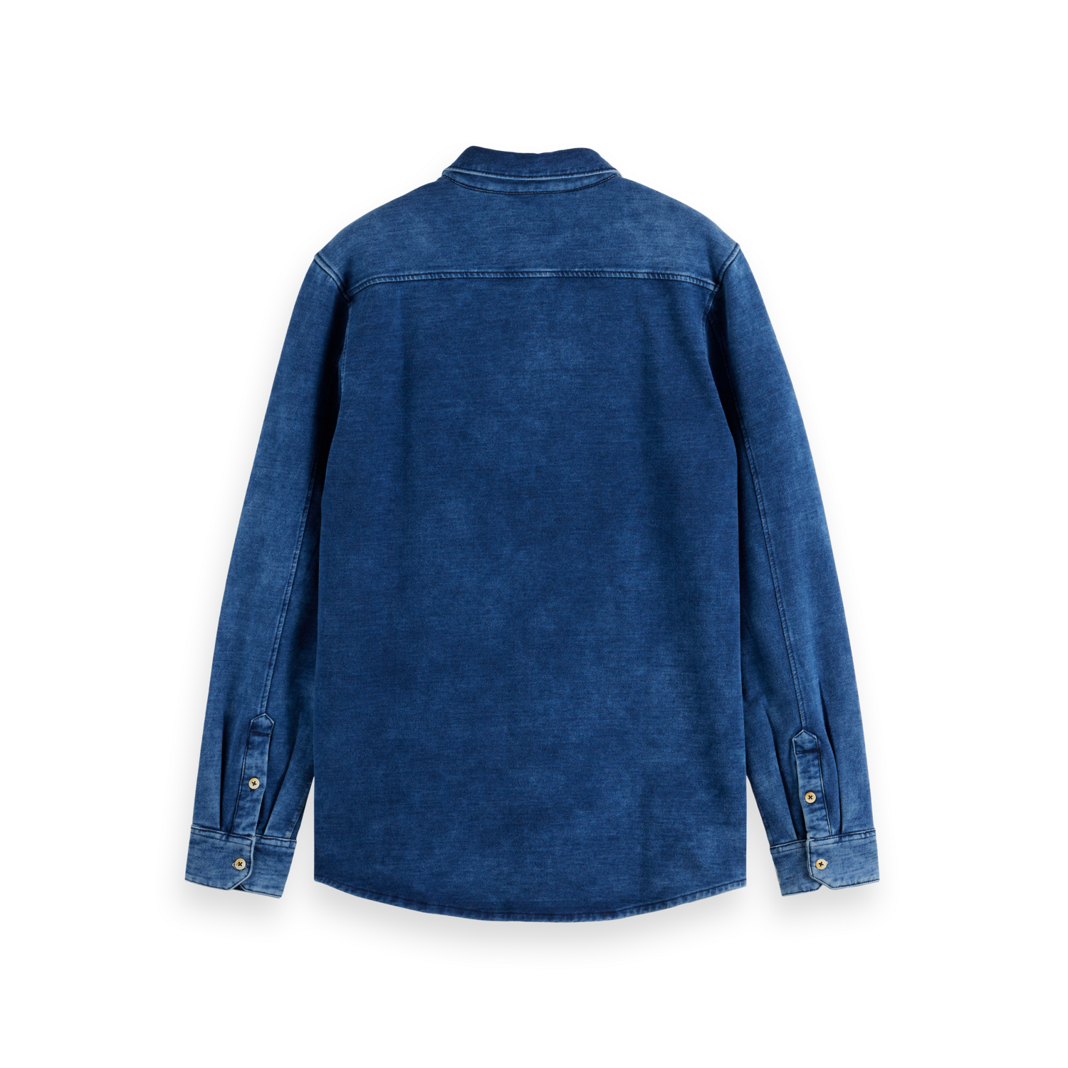 Scotch & Soda - Chic Indigo Jersey Shirt in Washed Indigo