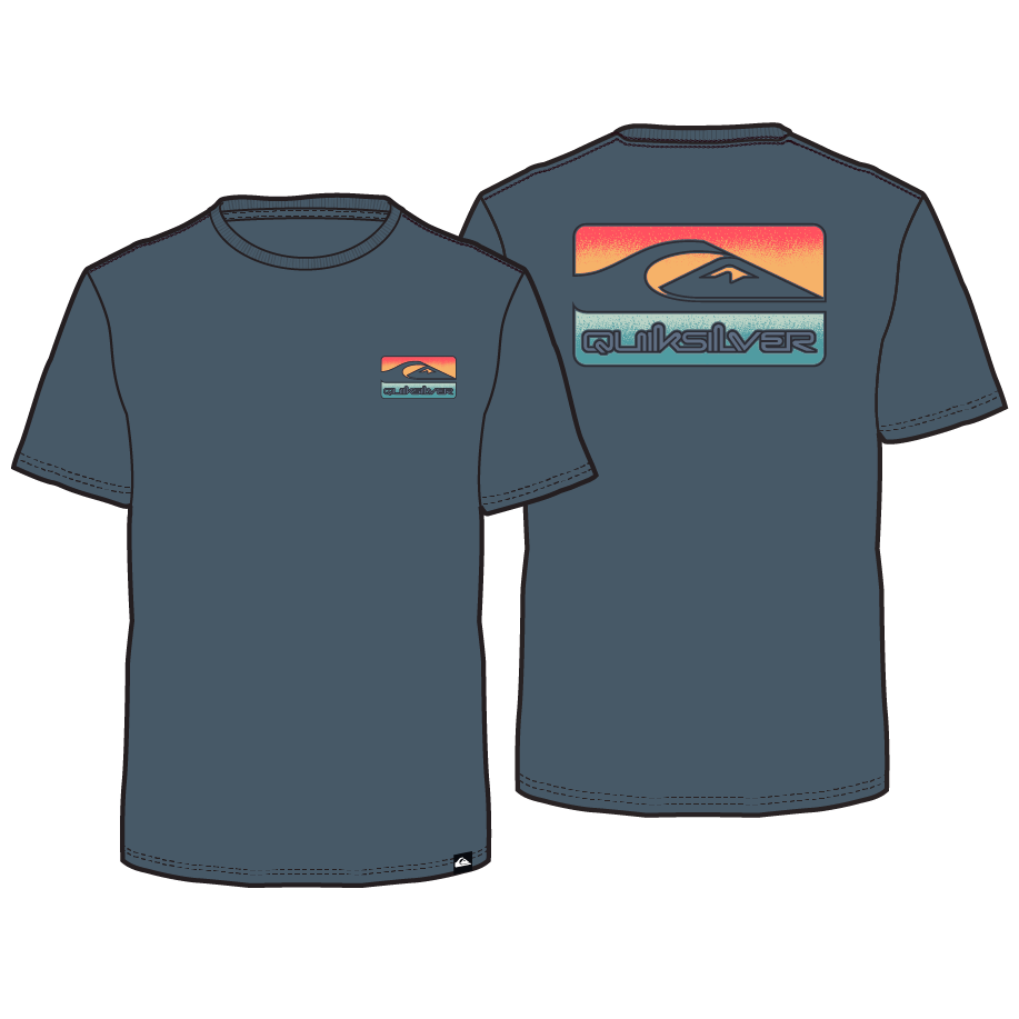 Quicksilver - Boys Half Step T-Shirt in Orion