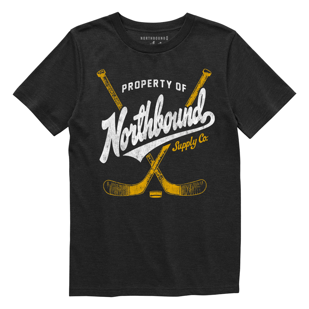 Northbound Kids - Hockey T-Shirt in Black